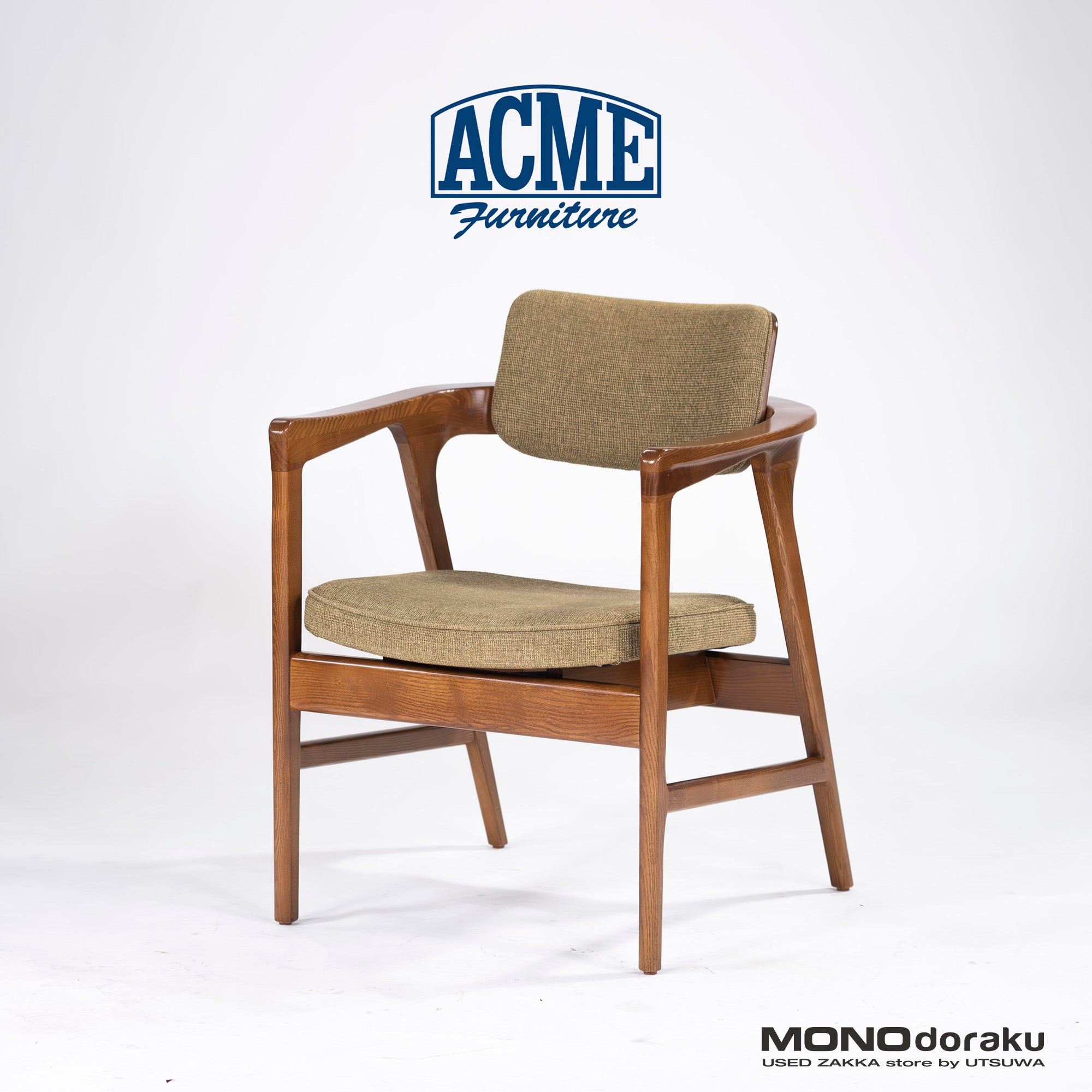 ラウンジチェア アクメファニチャー ACME Furniture WARNER ワーナー アームチェア(1) アッシュ材 ダイニングチェア 西海岸