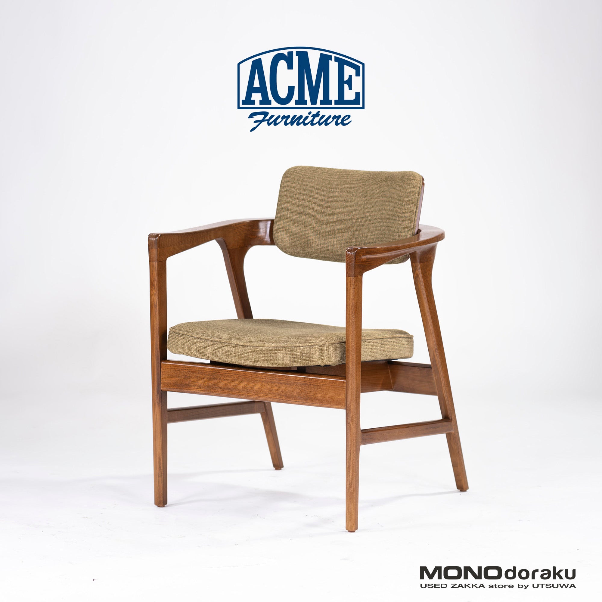 【直接引き取りのみ専用】ラウンジチェア アクメファニチャー ACME Furniture WARNER ワーナー アームチェア3脚セット アッシュ材 ダイニングチェア 西海岸