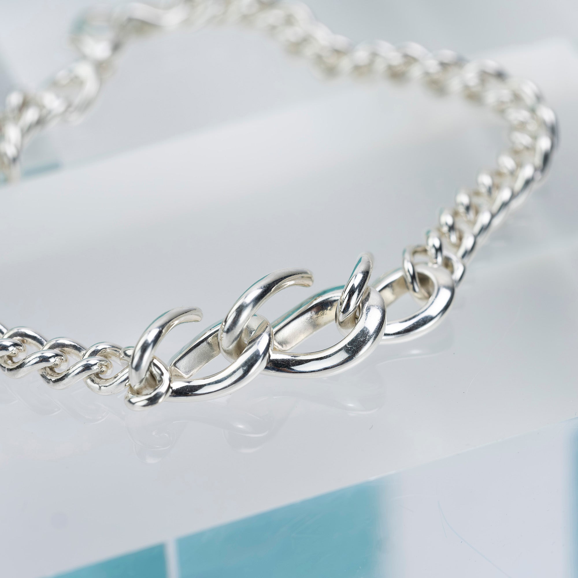 Tiffany &amp; Co. Forged Link Bracelet, Women's Accessory, Silver 925