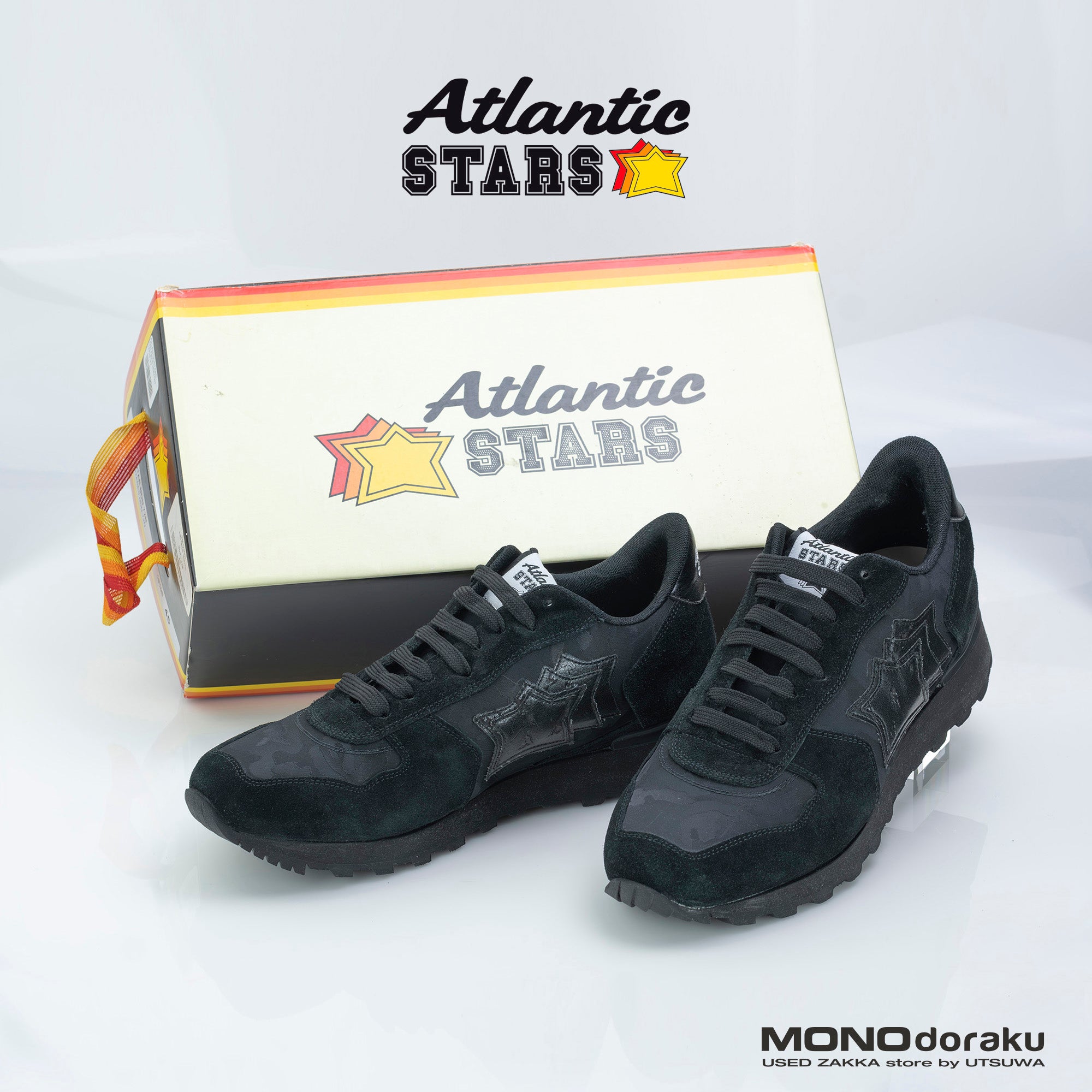 アトランティックスターズ ATLANTIC STARS スニーカー NDN72 ブラック 45サイズ イタリア製