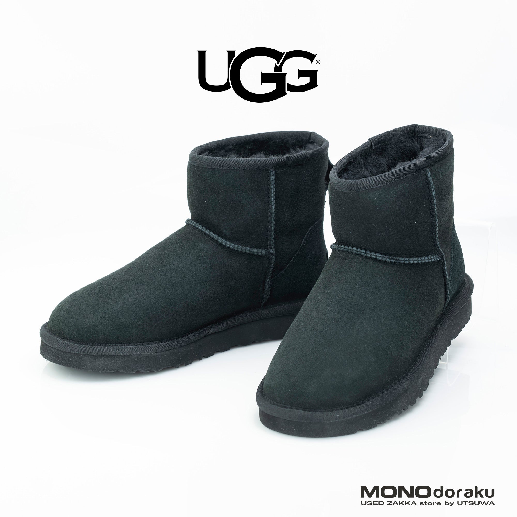 UGG Classic Mini II Women's Boots Black 23cm Good Condition