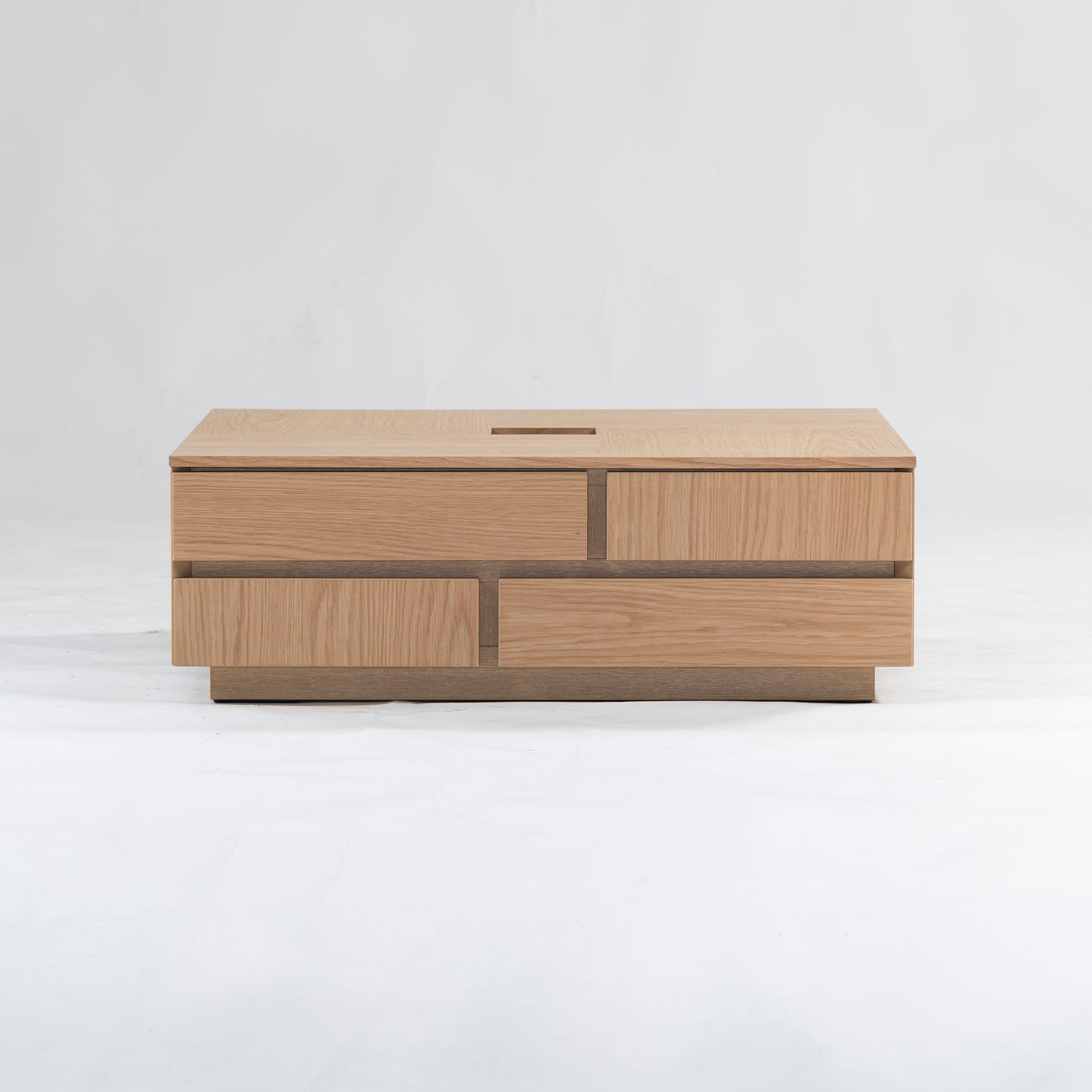 Seki Furniture Center Table NIPPONAIRE ATORI2 Coffee Table Oak Wood Storage Living Table Natural Modern