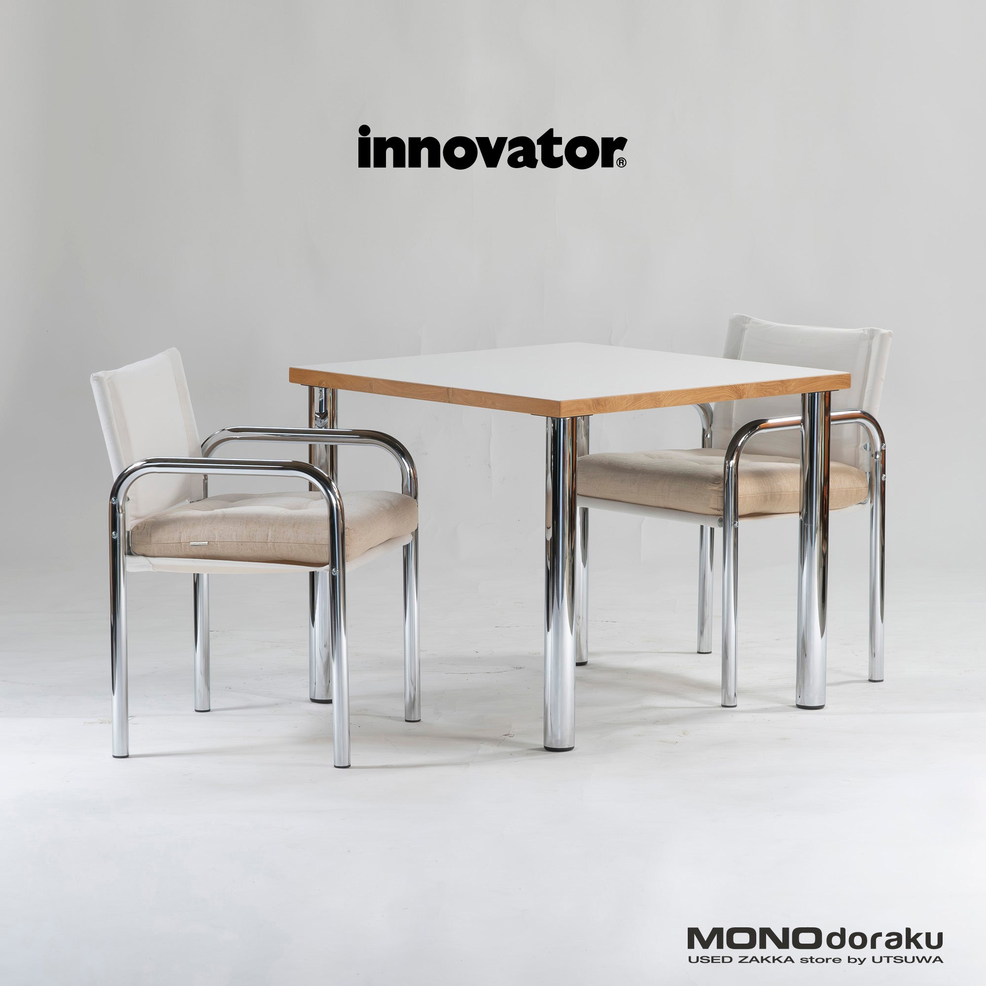 Innovator 3-piece dining set, innovator captain chair, dining chair, dining table, Nordic, Swedish, minimalist modern