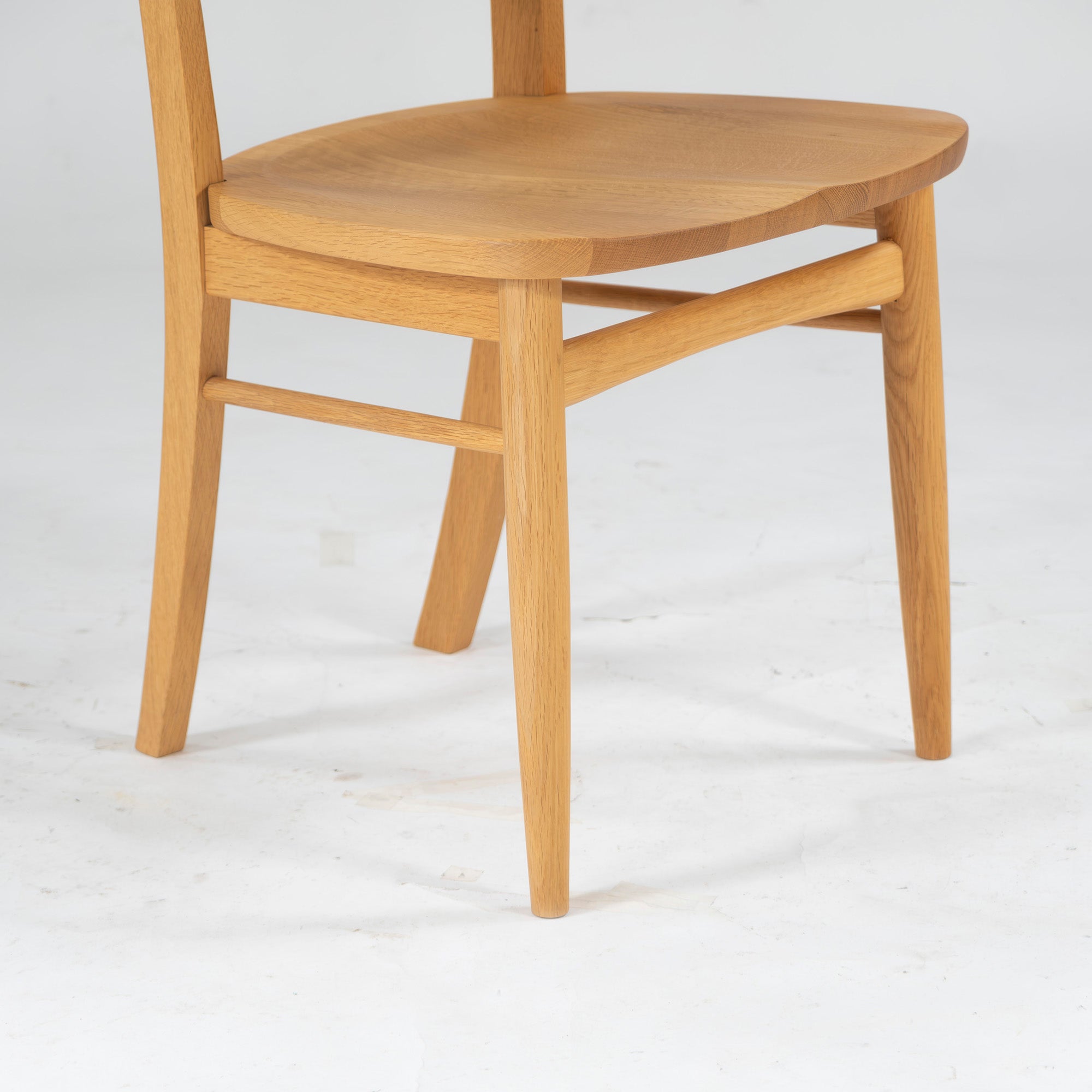 Dining chair Kashiwa Mokko OB21 Sophie plank seat (2) half arm chair oak wood solid wood oak wood natural modern Japanese modern Hida IDC Otsuka