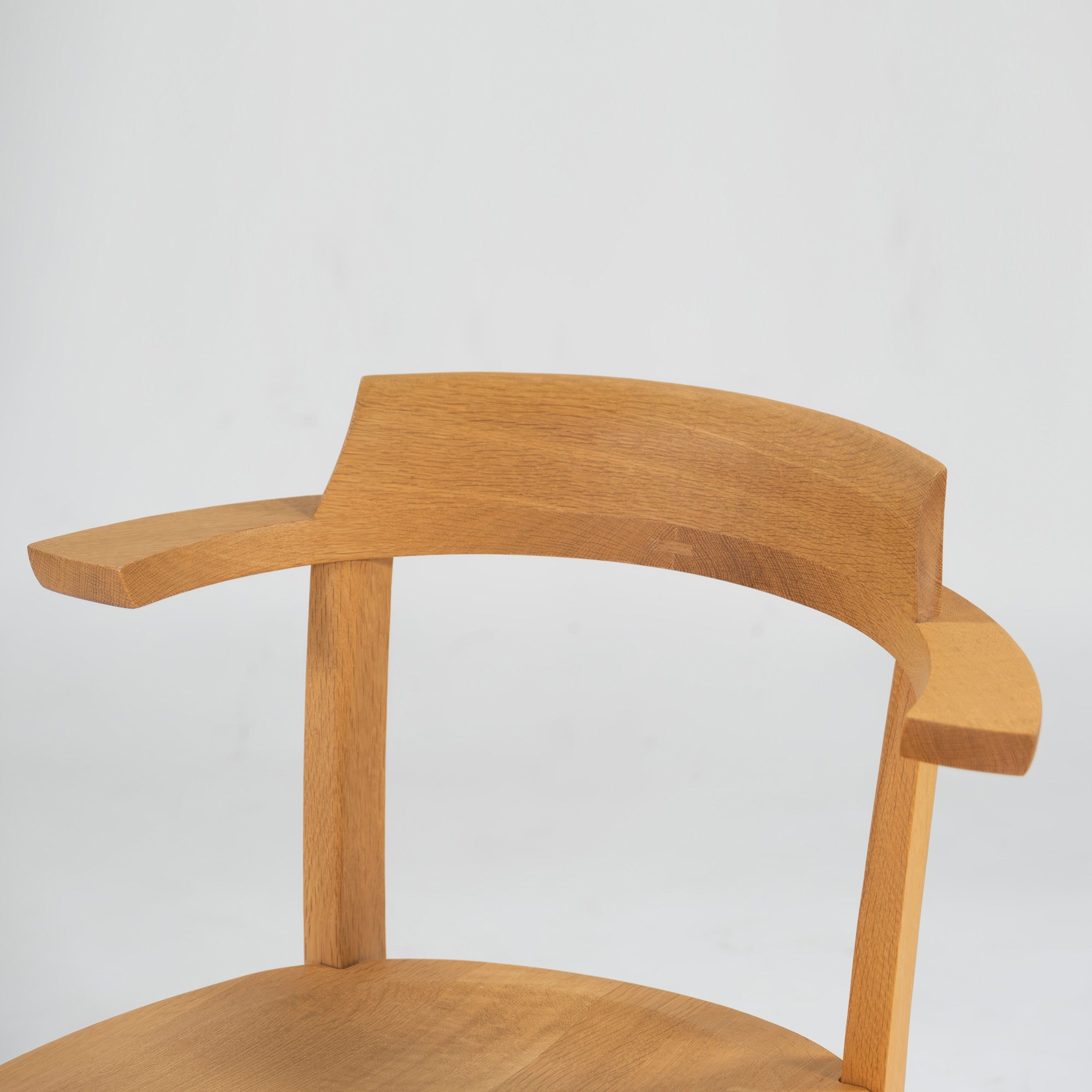 Dining chair Kashiwa Mokko OB21 Sophie plank seat (2) half arm chair oak wood solid wood oak wood natural modern Japanese modern Hida IDC Otsuka