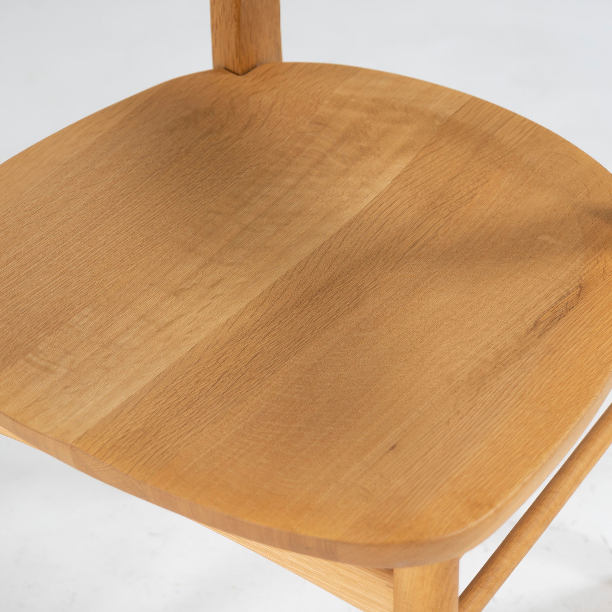 Dining chair Kashiwa Mokko OB21 Sophie plank seat (2) half arm chair oak wood solid wood oak wood natural modern Japanese modern Hida IDC Otsuka