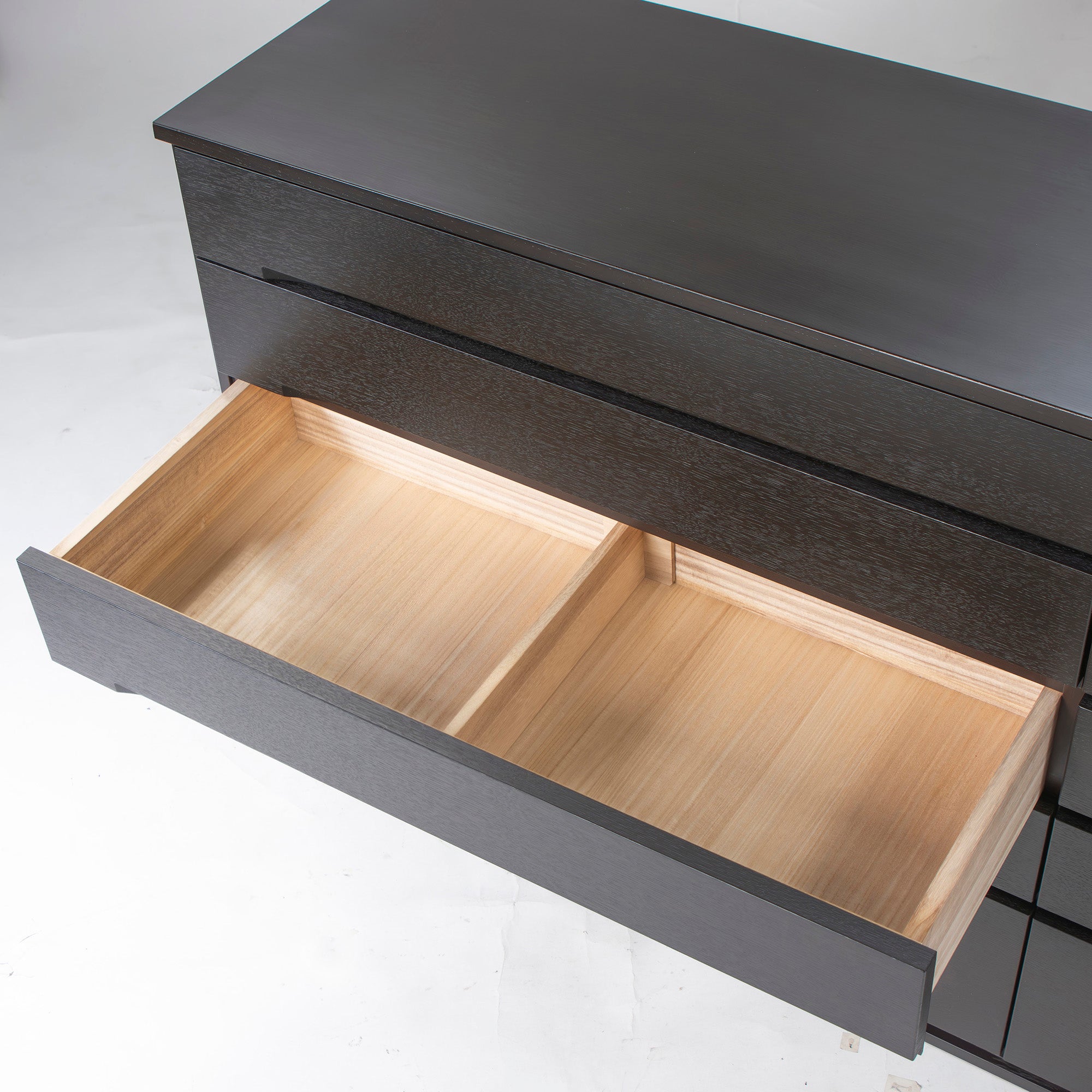 チェスト 府中家具 デフィ ミドルチェスト w151 ダークブラウン 5段 オーク材 桐材 収納家具 リビング収納 モダン IDC大塚