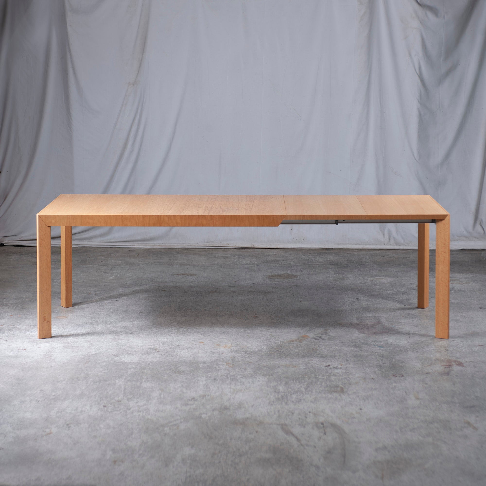 Dining Table CondeHouse Move Extension Table Hokkaido Ash Wood Extendable Tabletop Natural Modern