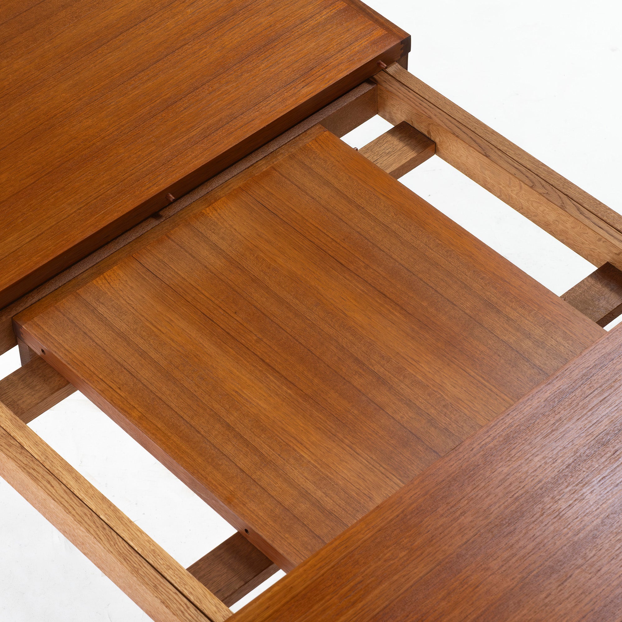 Dining table, Japanese vintage, extension table, teak wood, 1970s, oil finish, Nordic vintage, mid-century