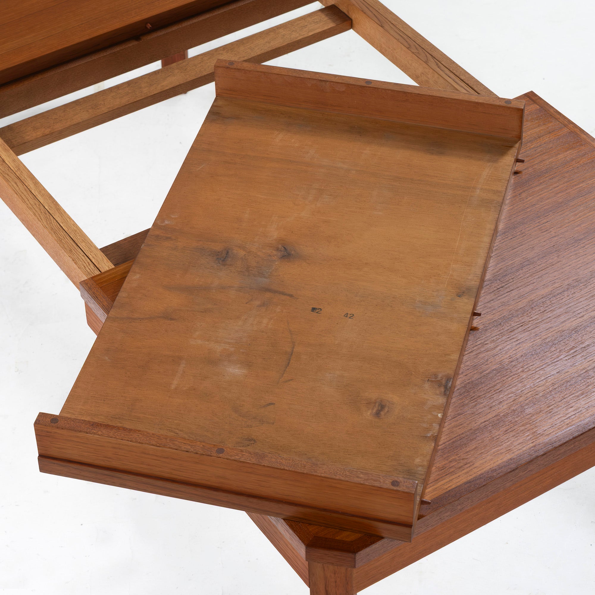Dining table, Japanese vintage, extension table, teak wood, 1970s, oil finish, Nordic vintage, mid-century