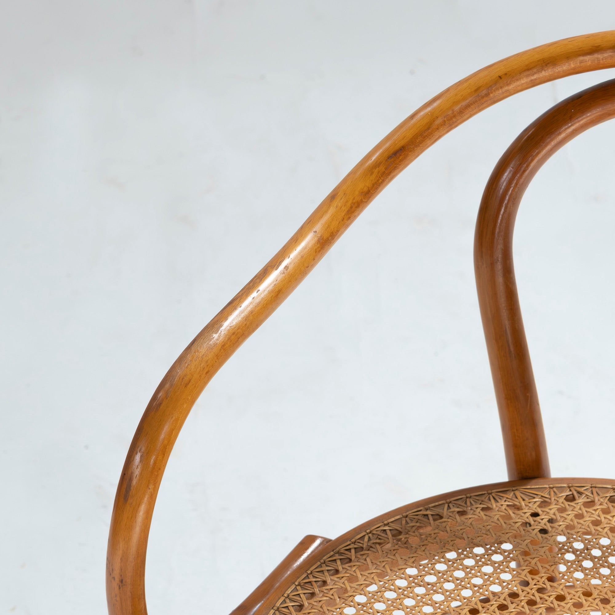 Vintage chair AIDEC bentwood chair made of beech and rattan from Czechoslovakia (1) THONET dining chair