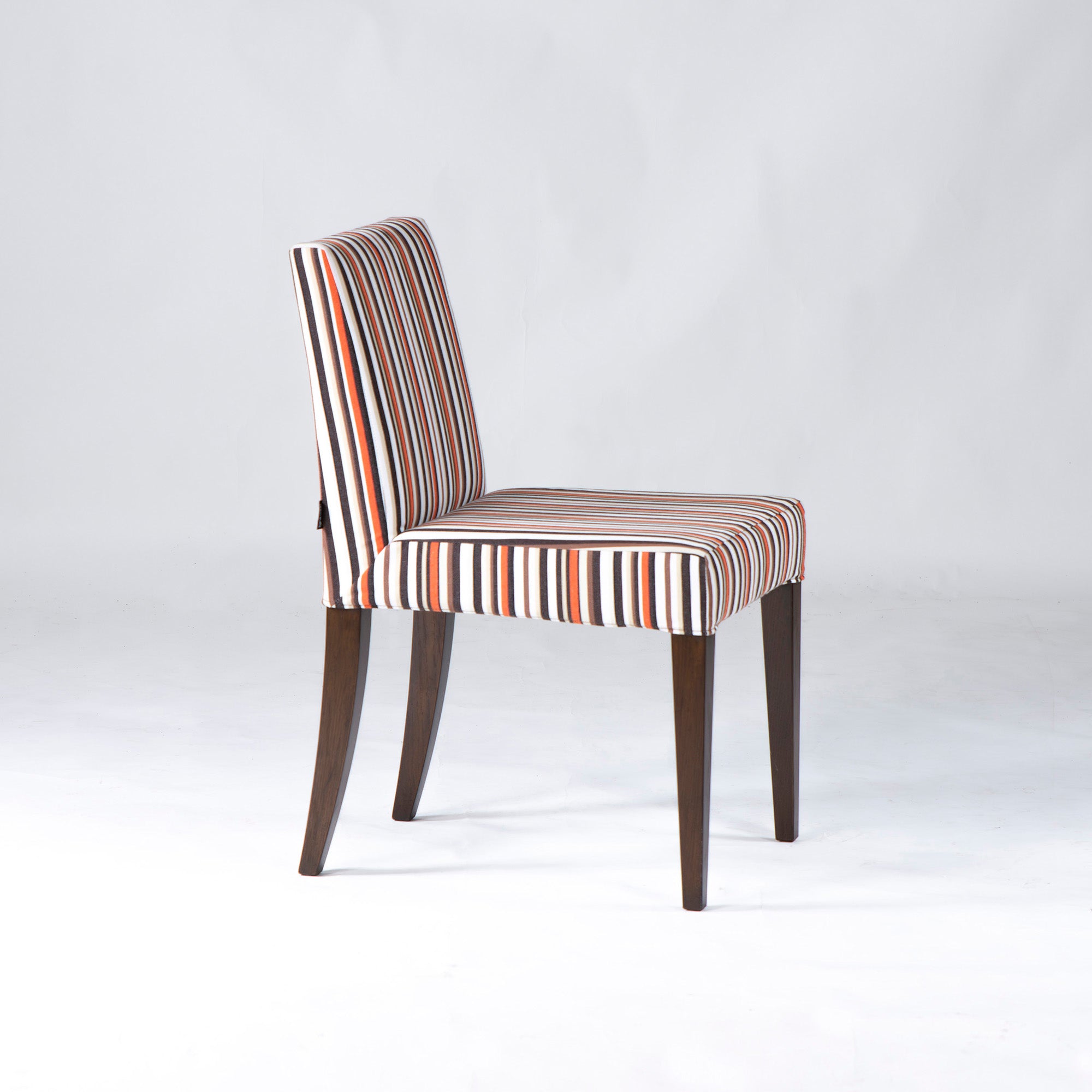 ダイニングチェア リーンロゼ ligne roset マルチストライプ ファブリック アームレスチェア(2) アッシュ材 モダン フレンチモダン 北欧