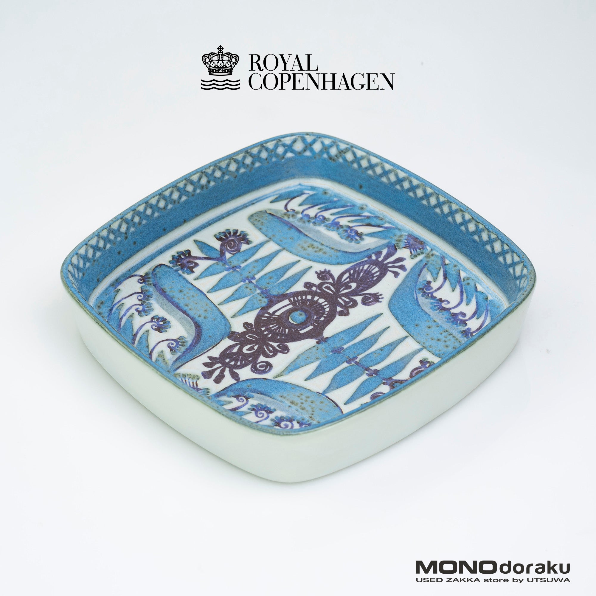 Royal Copenhagen Tenera Mariana Jonsson Square Plate, Nordic Vintage (2)