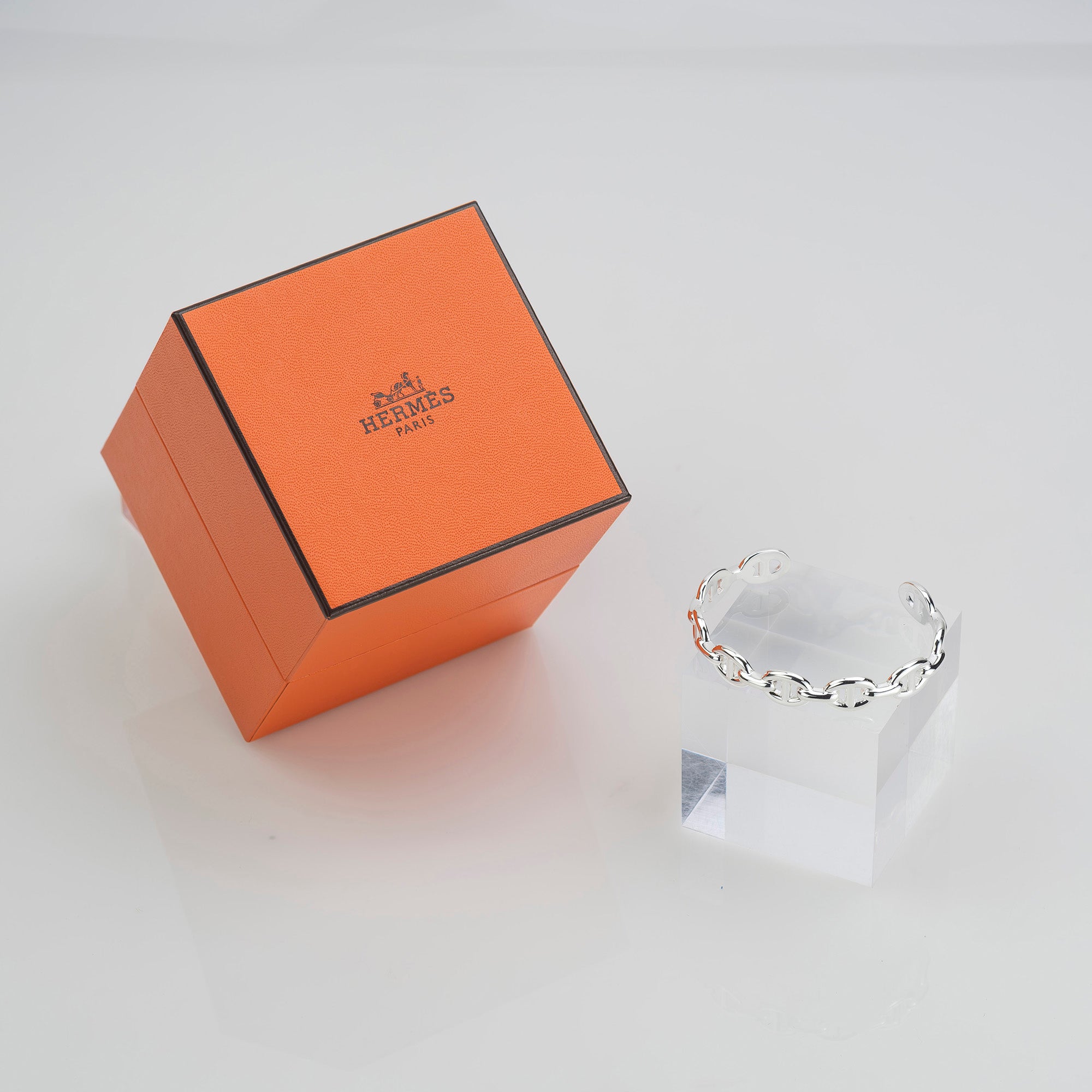 Hermès Open Bangle Anchaîne Chaine d'Ancre SH, Ag925, 21.1g