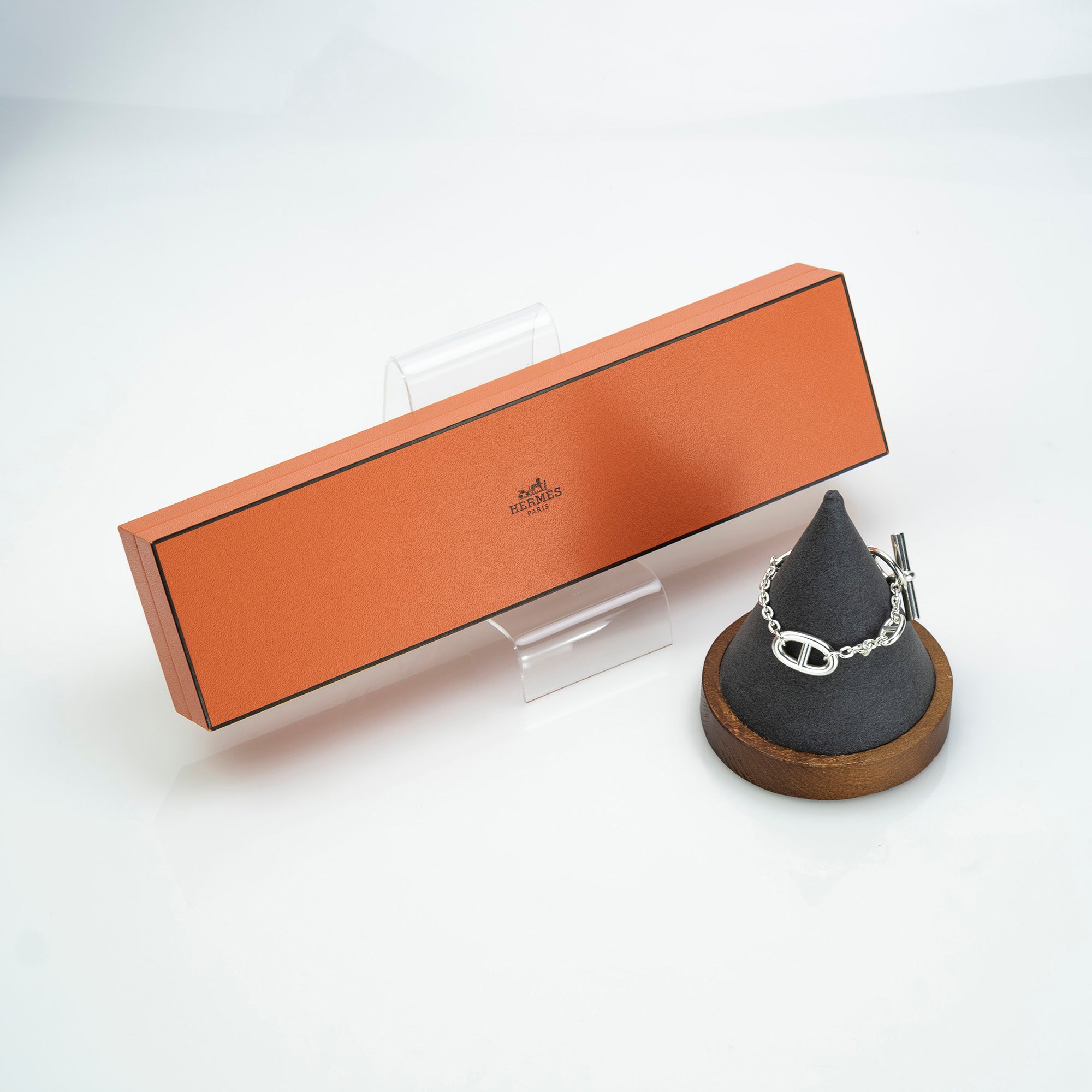 Hermès Farandole SH Bracelet with Chaine d'Ancre motif, 925 silver, approximately 24.99g