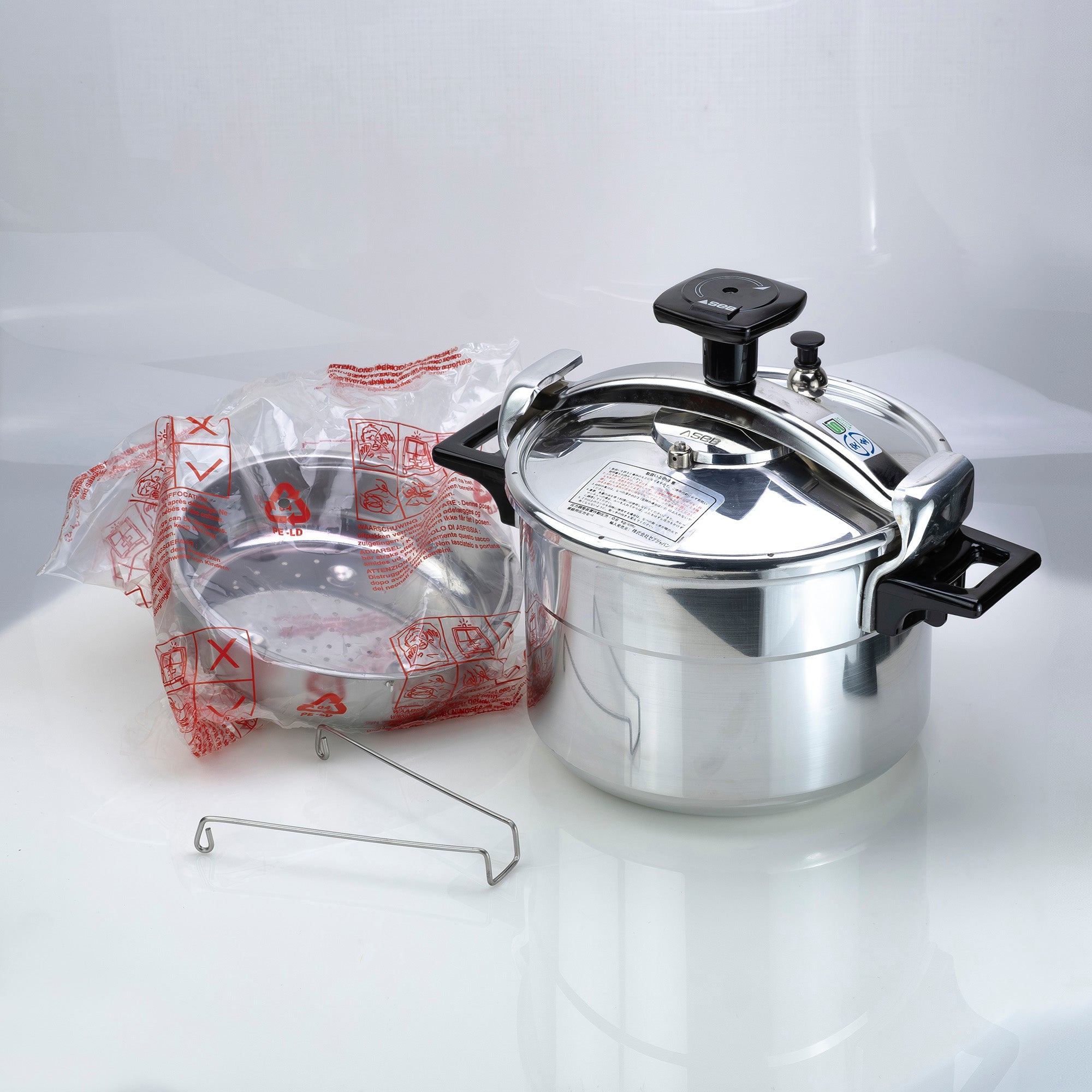 SEB Cocotte Minute 6L Pressure Cooker, Thick Aluminum with Steamer Tray, Made in France