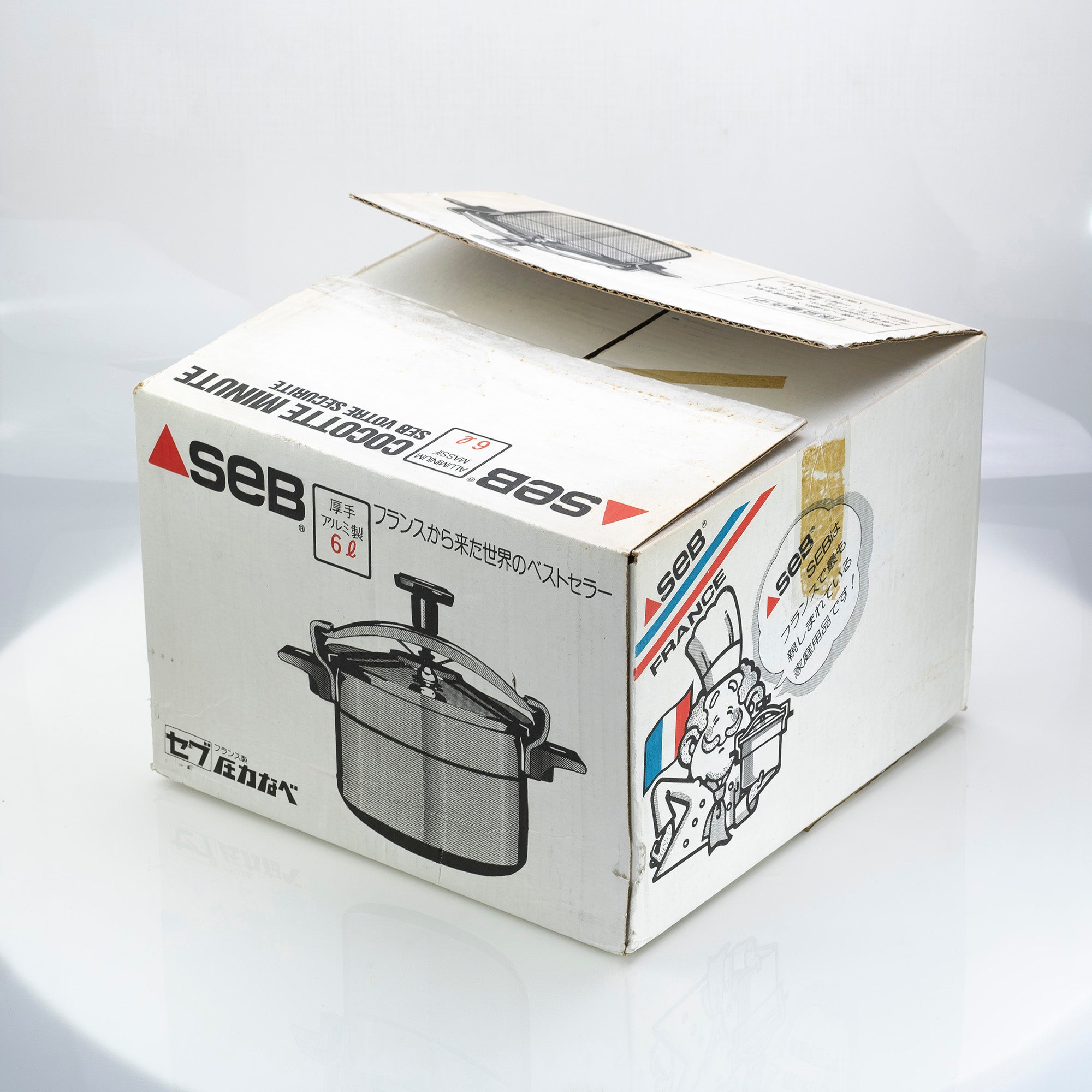 SEB Cocotte Minute 6L Pressure Cooker, Thick Aluminum with Steamer Tray, Made in France