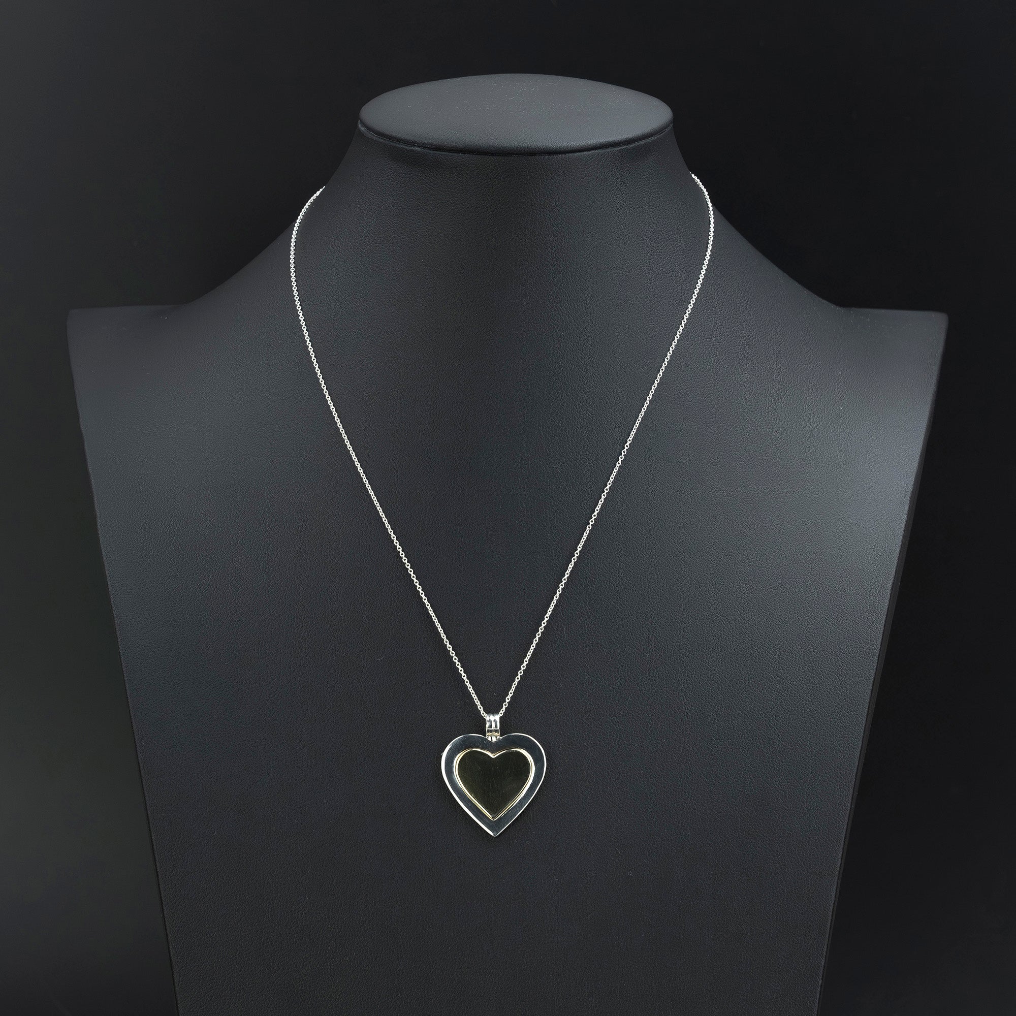 Tiffany &amp; Co. Heart Necklace in 18K Yellow Gold and 925 Silver, 11.1g