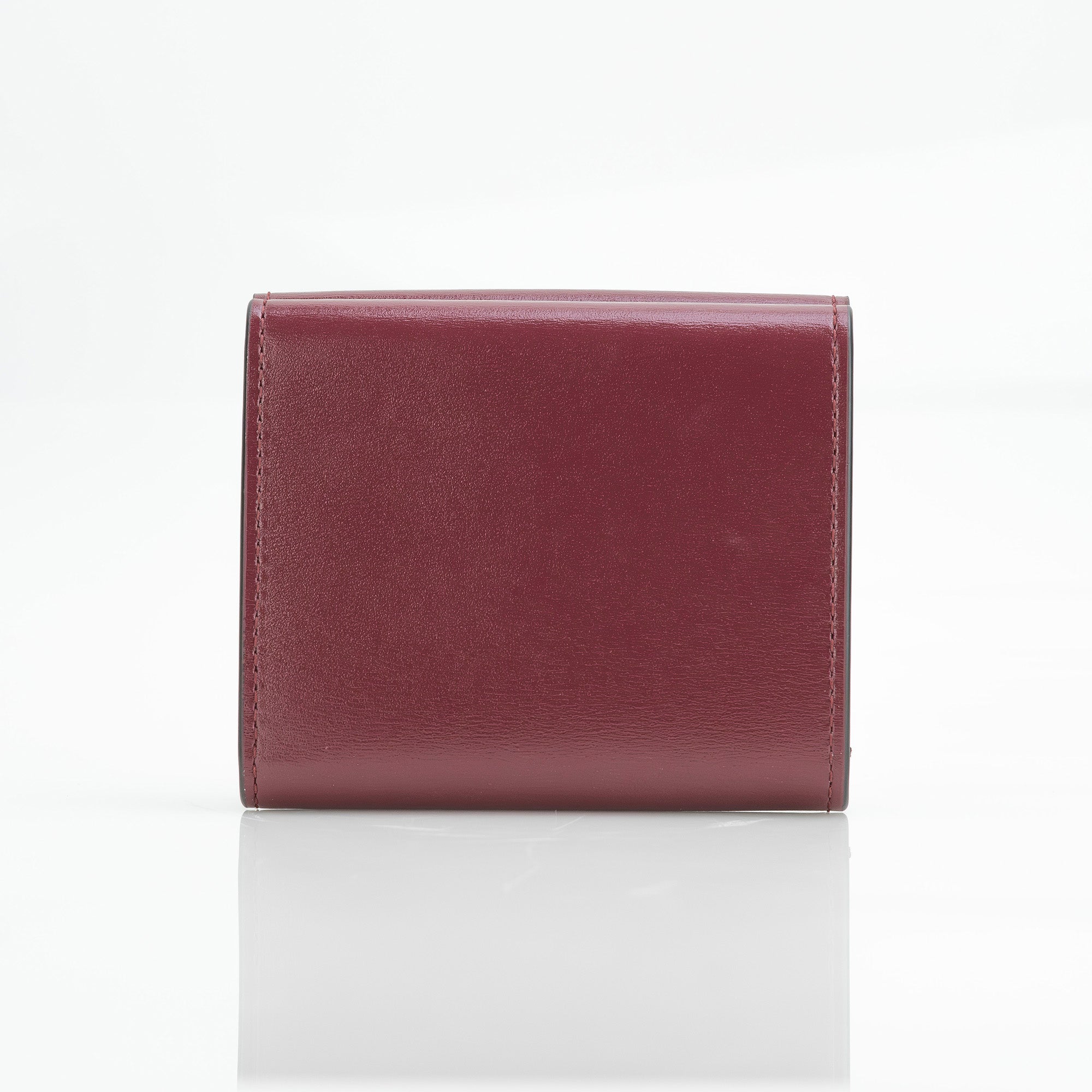 Cartier Panthère de Cartier Tri-fold Wallet in Cherry Red Calfskin [Excellent Condition, Box Included]