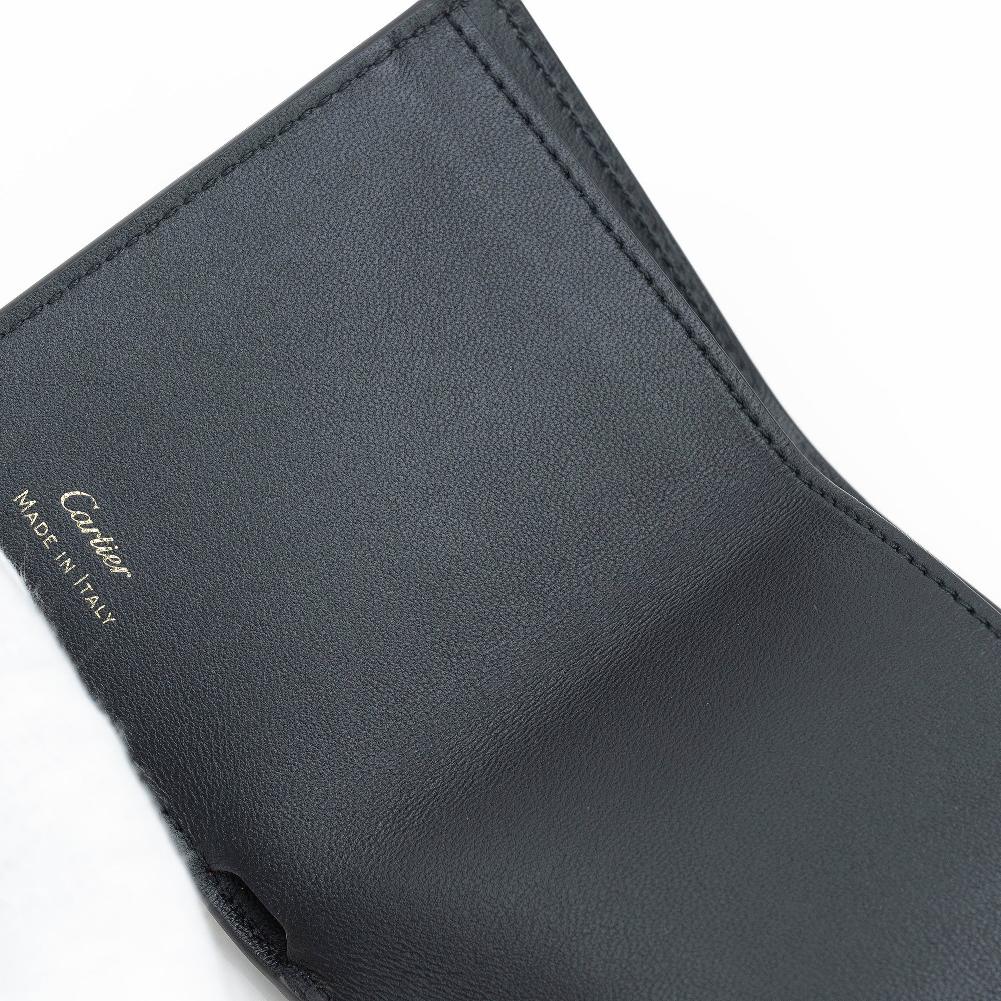 Cartier Panthère de Cartier Tri-fold Wallet in Cherry Red Calfskin [Excellent Condition, Box Included]