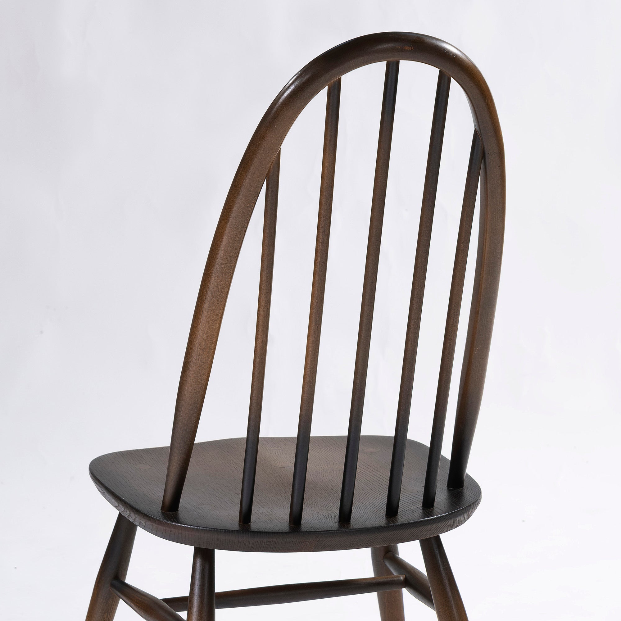 Ercol Quaker Chair (1) Dining Chair, Elm and Beech Wood, British Windsor Chair, British Vintage, Mid-Century