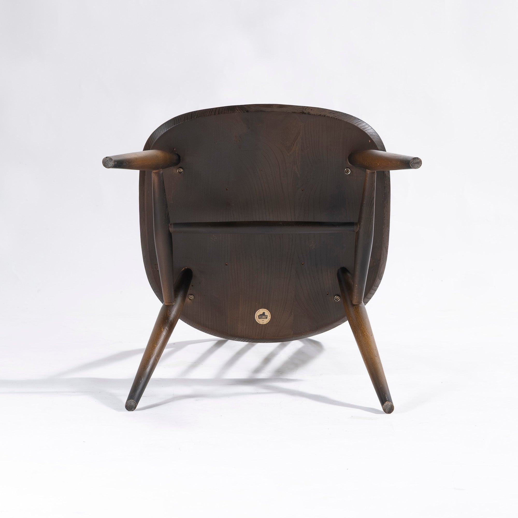 Ercol Quaker Chairs (3) - Elm and Beechwood Dining Chairs, British, Windsor Chairs, British Vintage, Mid-Century