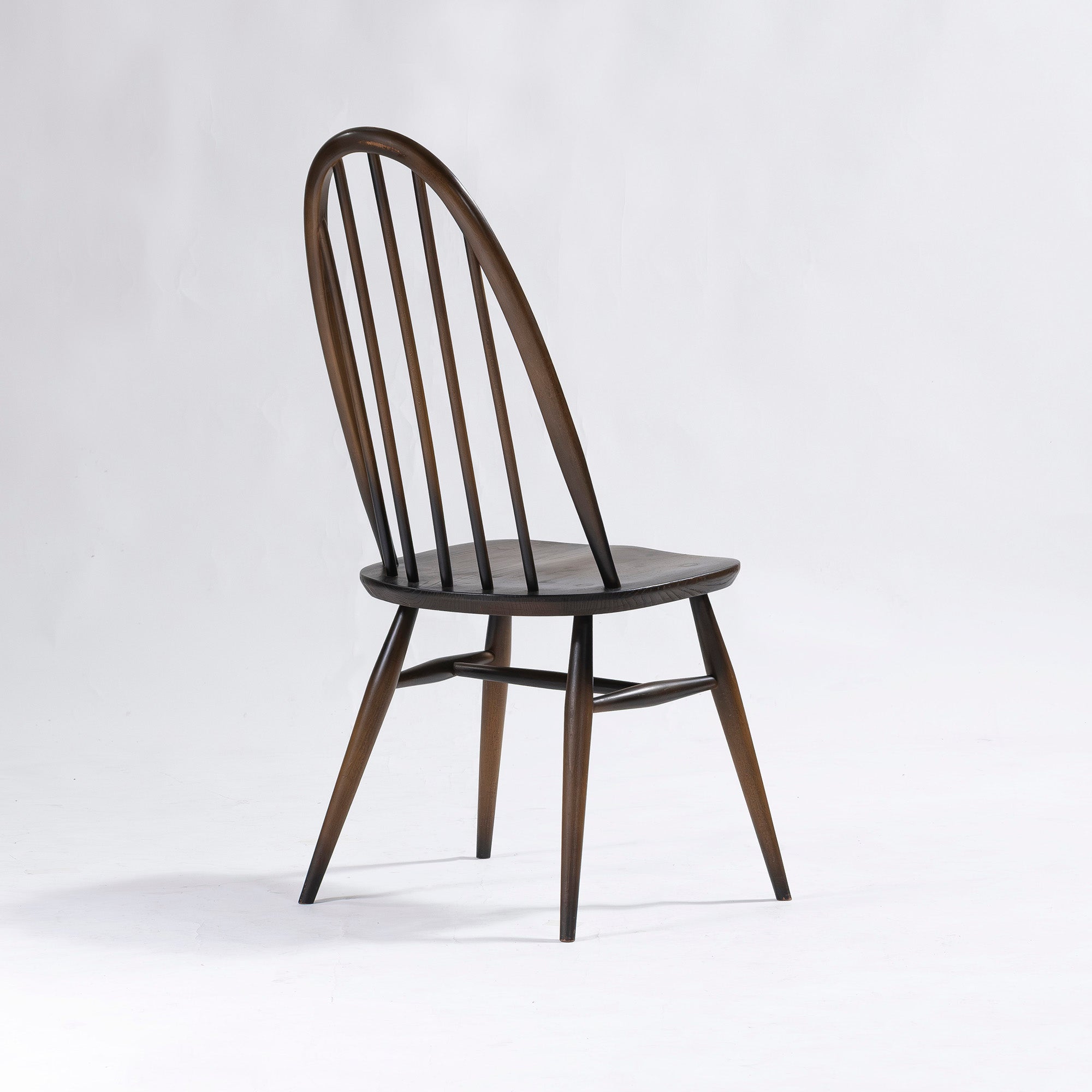 Ercol Quaker Chairs (3) - Elm and Beechwood Dining Chairs, British, Windsor Chairs, British Vintage, Mid-Century