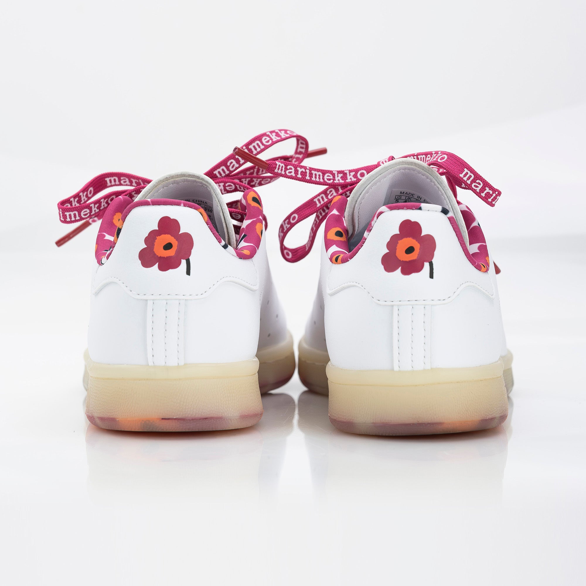 Adidas x Marimekko Collaboration Sneakers, Stan Smith, Pink and White, Women's Size 23cm, Limited Edition [with box]