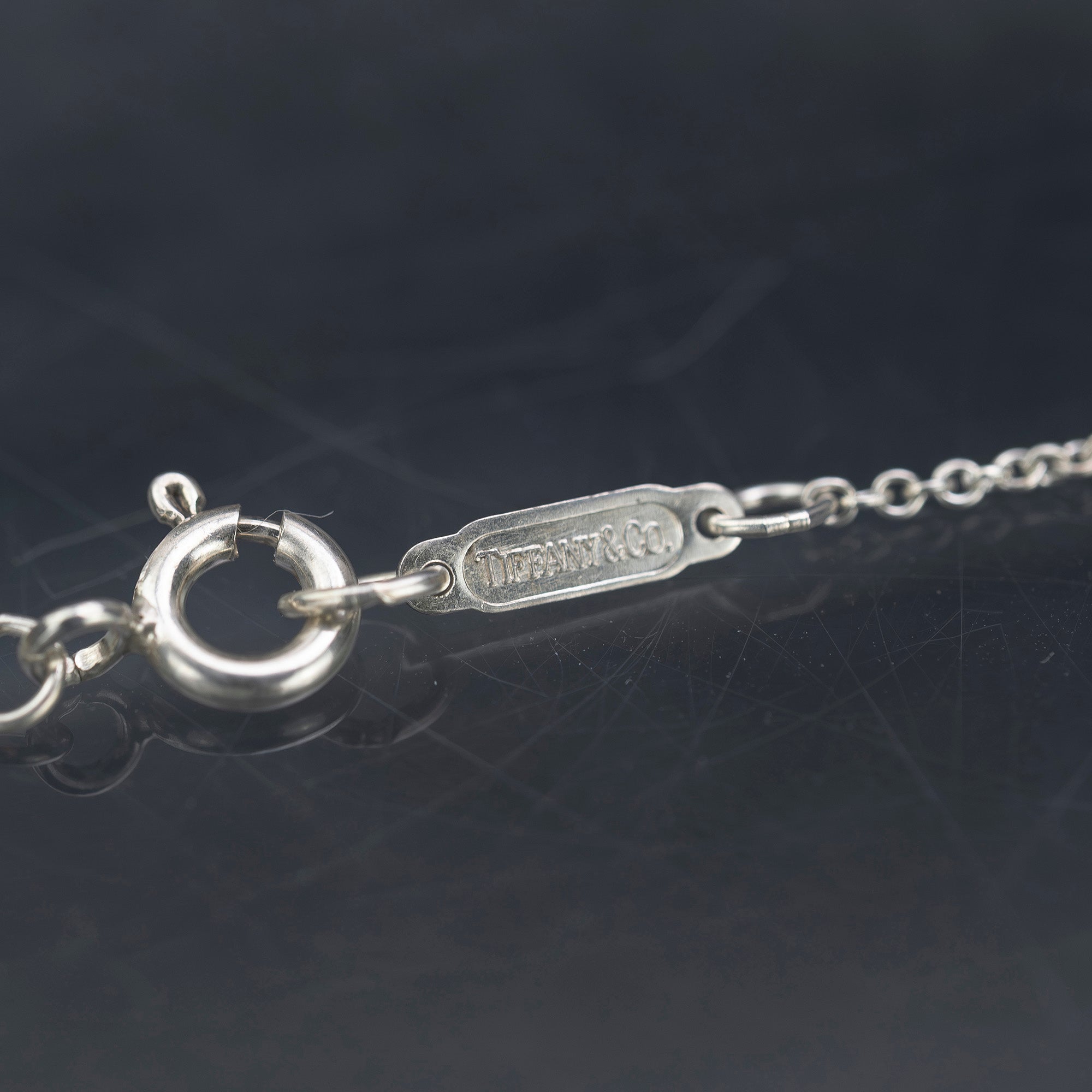 Tiffany &amp; Co. Four-Leaf Clover Necklace, Sterling Silver 925 x 18K Gold, Pendant, Women's, Lucky Charm.