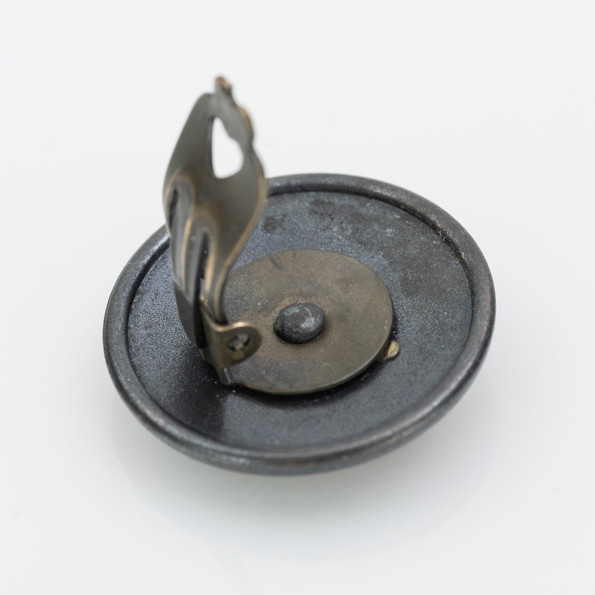 Hermes Vintage Earrings, Sellier Horn Motif, 1970s-80s, Rare Accessory [with box]