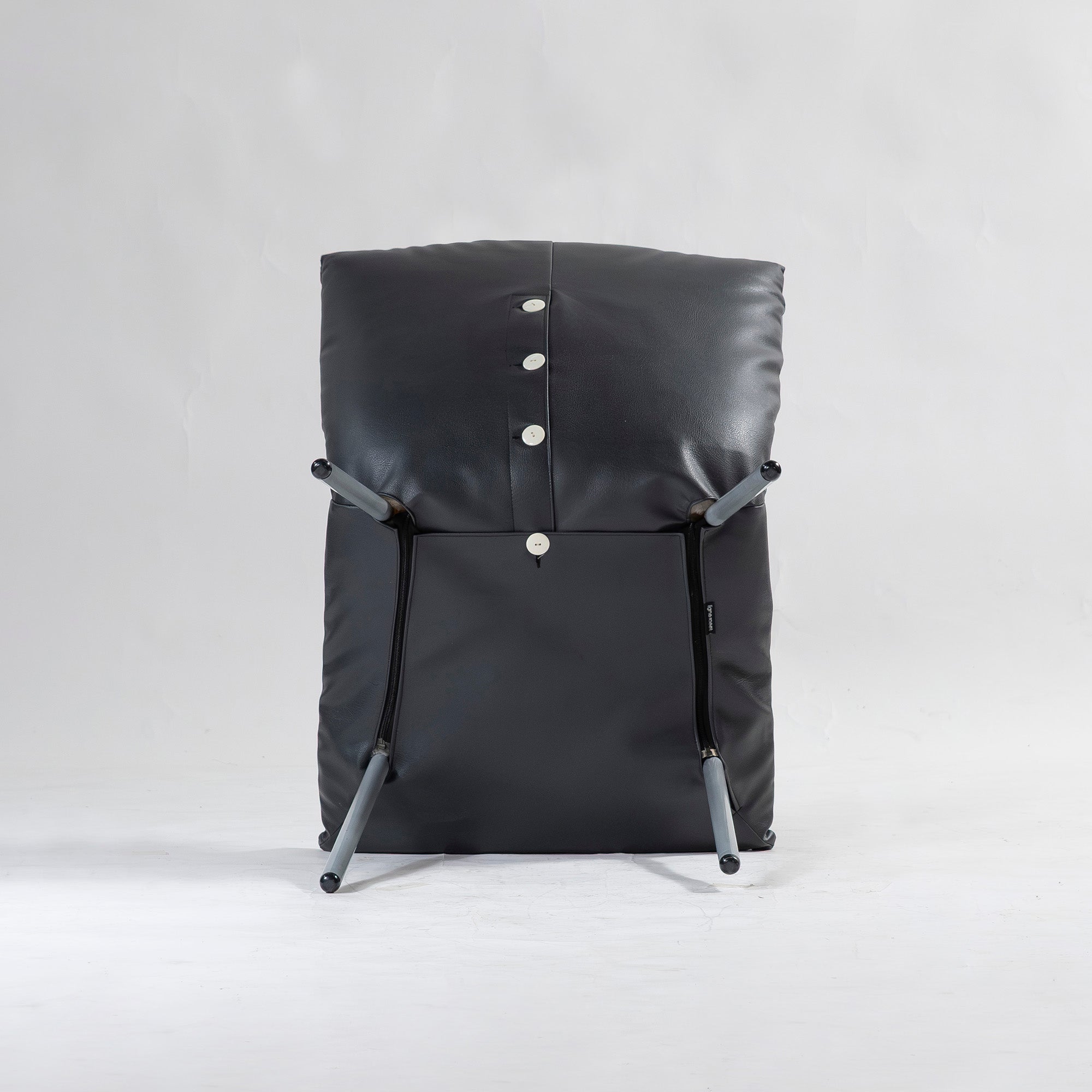 ダイニングチェア リーンロゼ ligne roset ROSETCalin ロゼカラン PVCレザー(2) スチール脚 モダンデザイン フレンチモダン ラグジュアリー