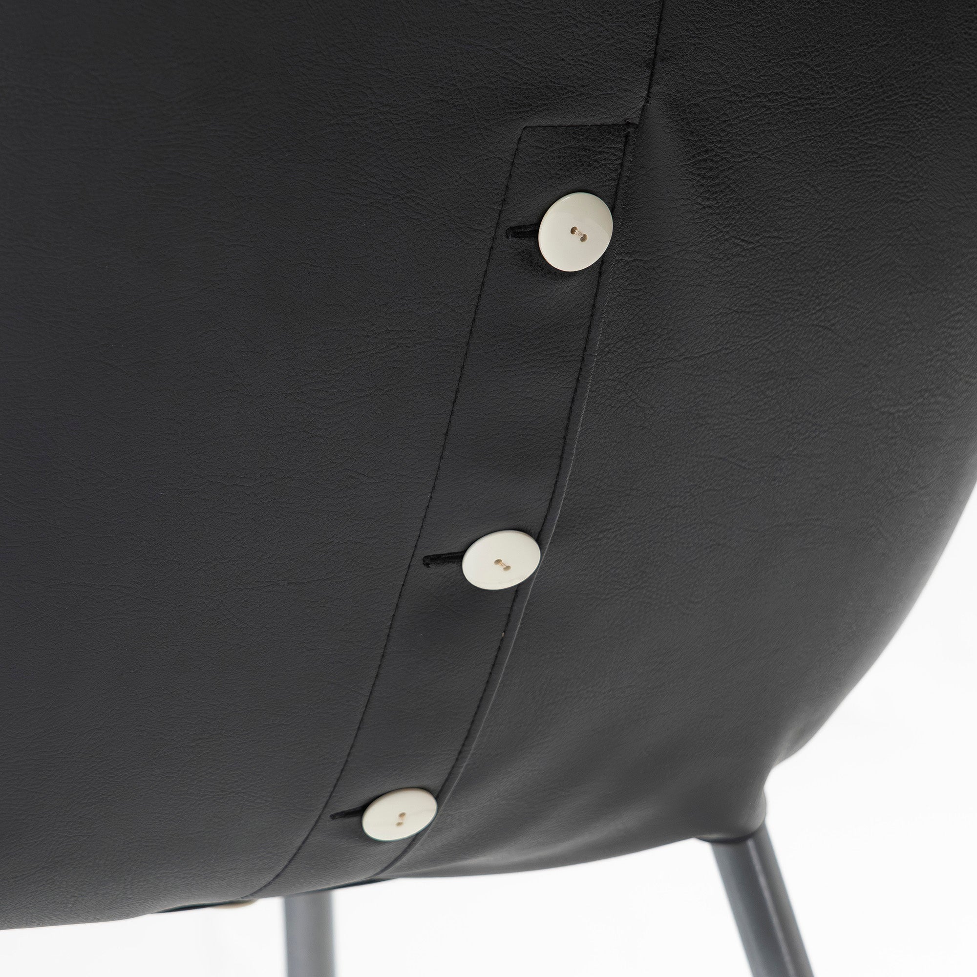 ダイニングチェア リーンロゼ ligne roset ROSETCalin ロゼカラン PVCレザー(4) スチール脚 モダンデザイン フレンチモダン ラグジュアリー