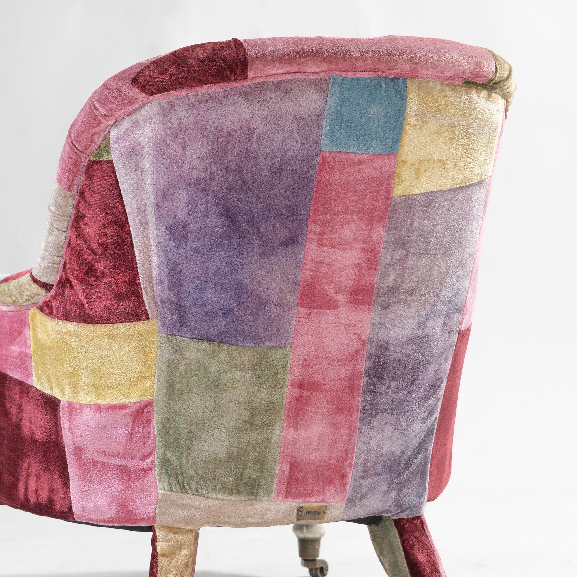 ソファ ハロ HALO ANNE CHAIR アンチェア ベルベット パッチワーク ボヘミアン 英国アンティーク風 クラシック ラウンジチェア 1Pソファ