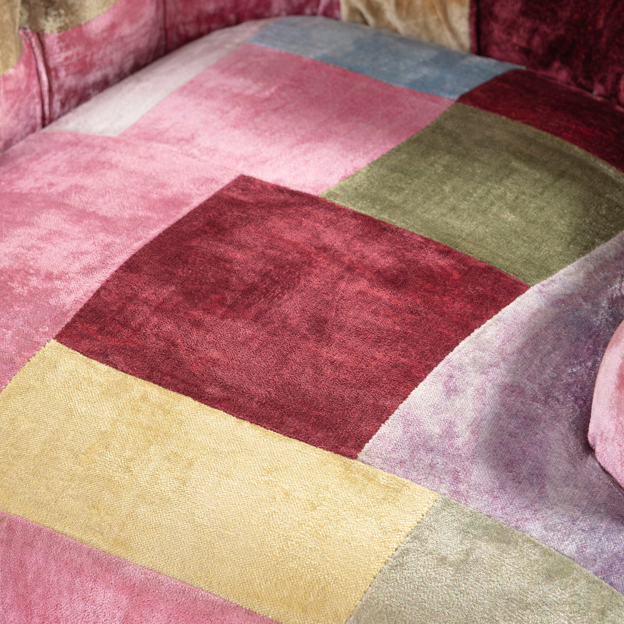 ソファ ハロ HALO ANNE CHAIR アンチェア ベルベット パッチワーク ボヘミアン 英国アンティーク風 クラシック ラウンジチェア 1Pソファ