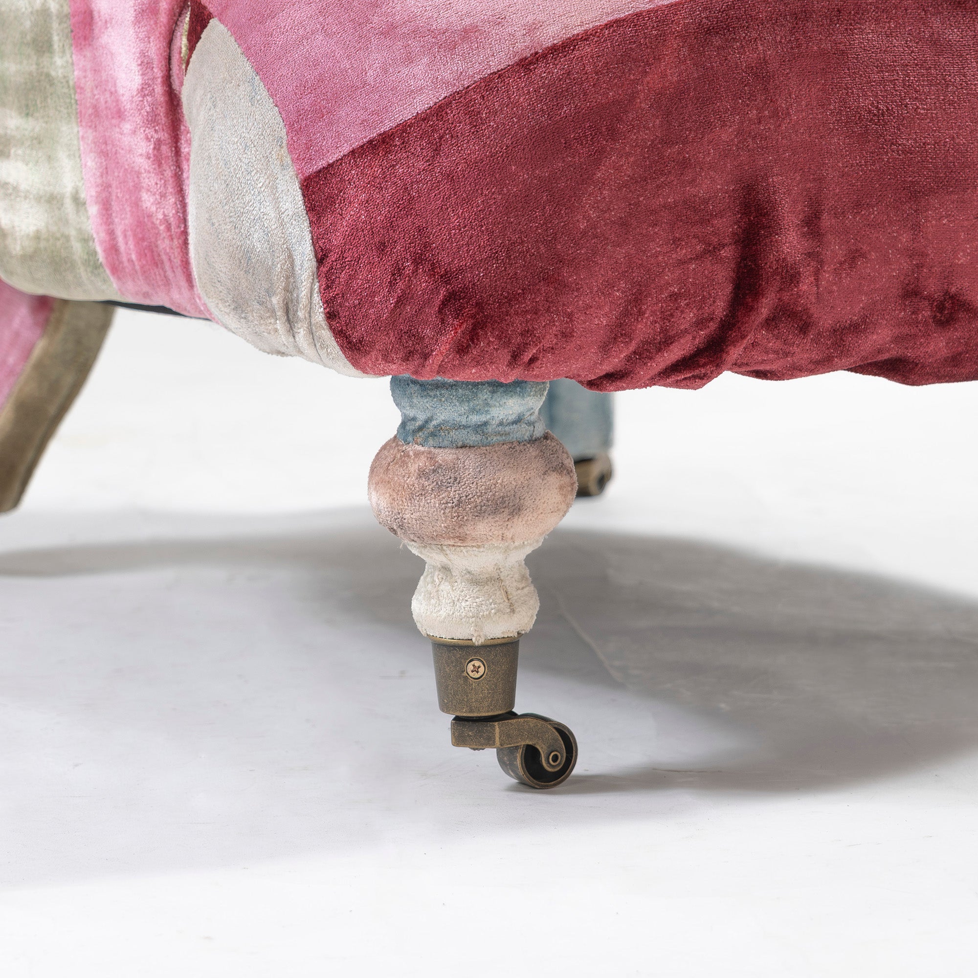 ソファ ハロ HALO ANNE CHAIR アンチェア ベルベット パッチワーク ボヘミアン 英国アンティーク風 クラシック ラウンジチェア 1Pソファ