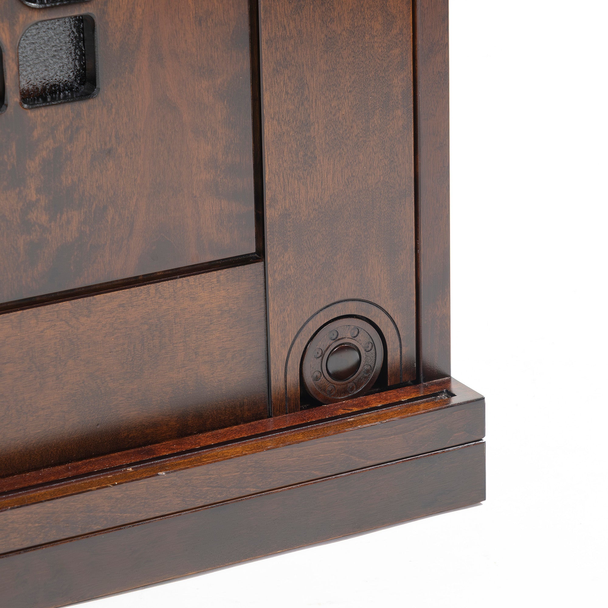 キャビネット 星野民芸 サイドキャビネット 樺桜材 幅93cm 無垢材 棚板可動式 民芸家具 和モダン リビング収納 収納家具 収納棚  国産家具