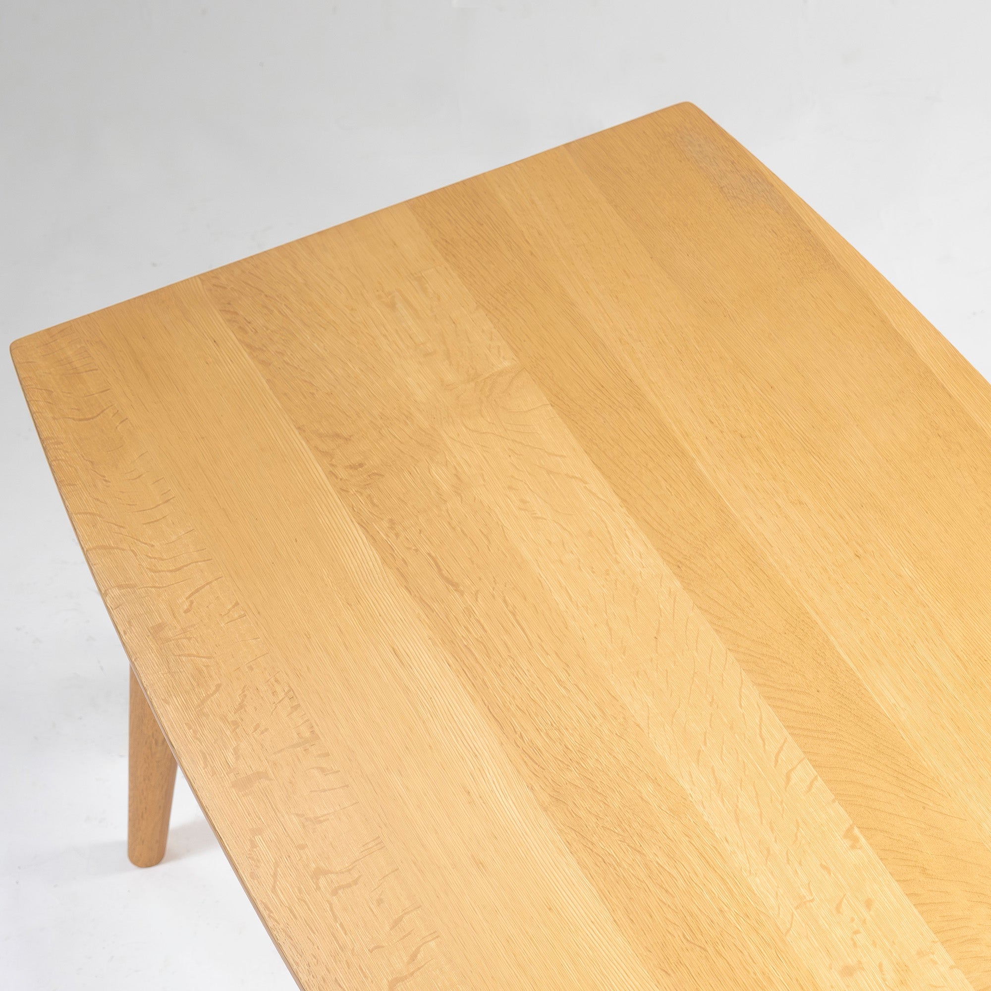 ダイニングテーブル 柏木工 オーダーテーブルシリーズ 幅135cm ナラ無垢材 オーク無垢材 樽型天板 天然木 北欧 和モダン ナチュラル 4人用