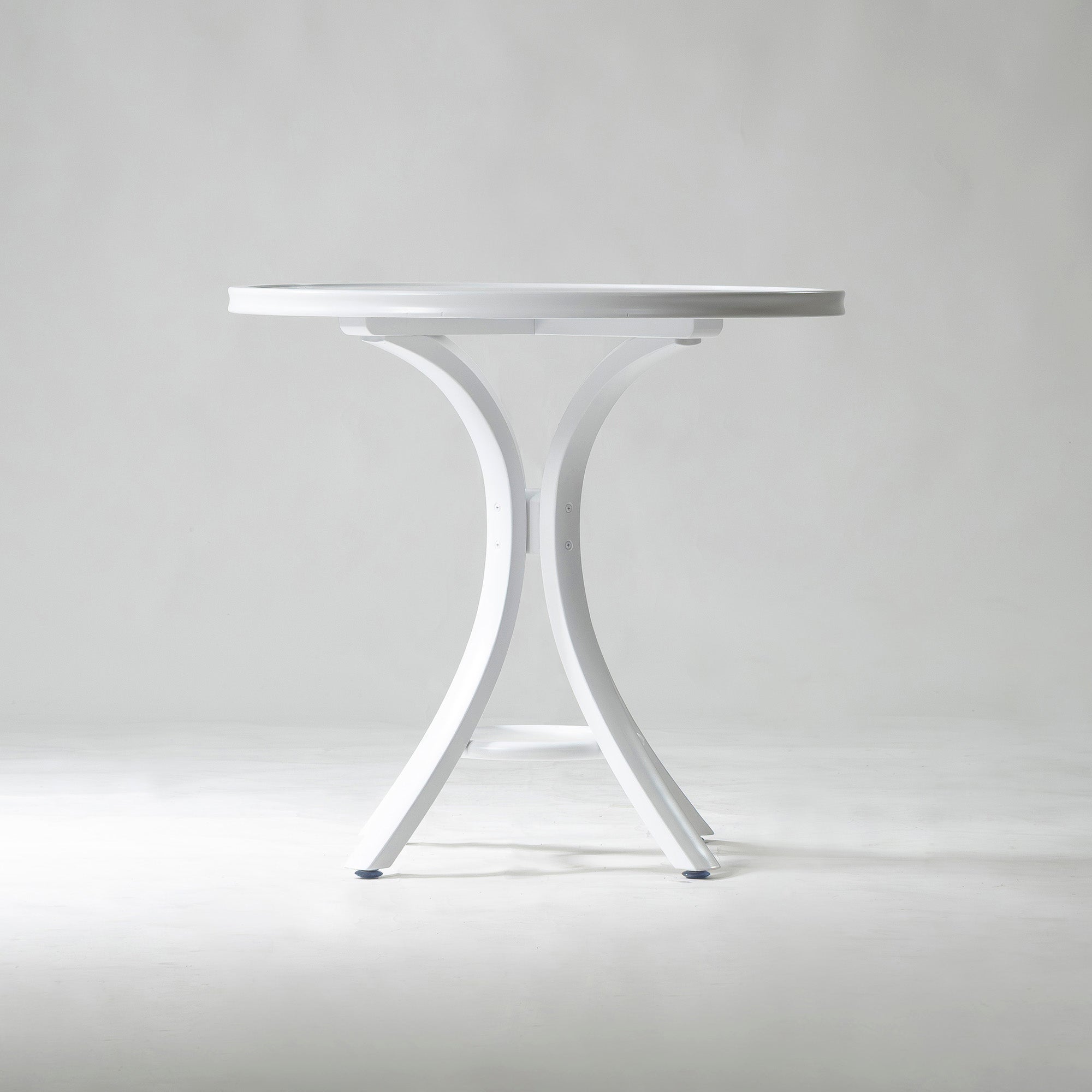 ダイニングテーブル 秋田木工 T-130 カフェテーブル 75cm ブナ材 曲木 ベントウッド 丸テーブル ホワイト ナチュラル 北欧モダン シンプル