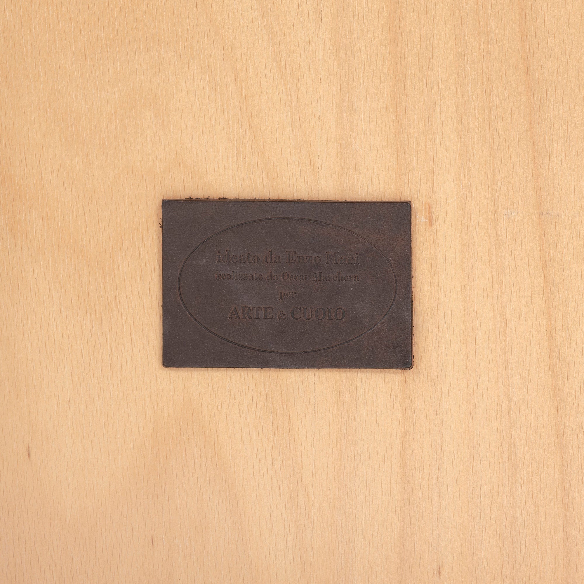 スツール アルテ・エ・クオイオ ARTE&CUOIO DAMA レザースツール スクエア サドルレザー 本革 エンツォ・マーリ オットマン イタリアモダン