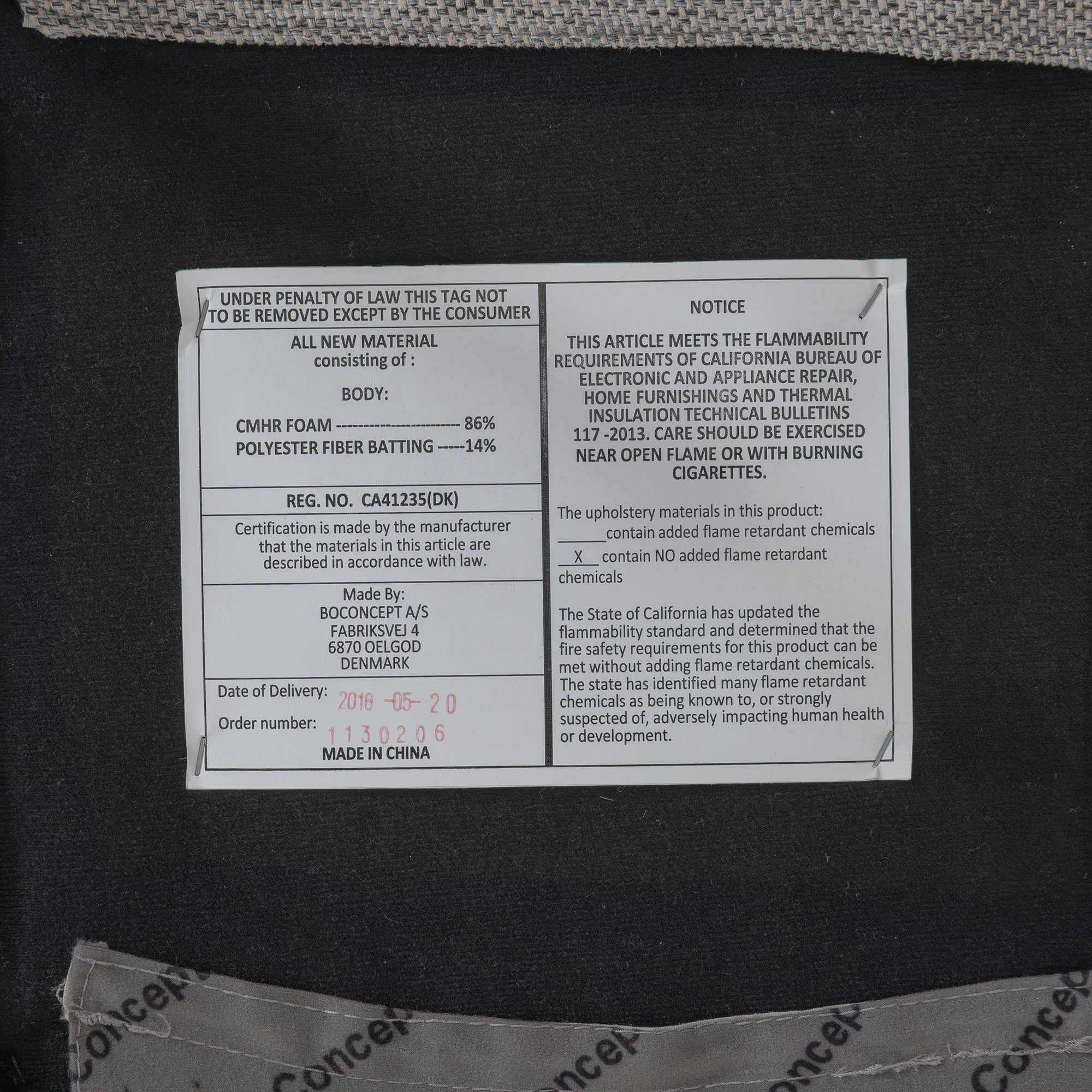 ダイニングチェア ボーコンセプト BoConcept NICO ニコ アームレスチェア グレー(1) ファブリック ステンレス脚 北欧モダン シンプルモダン