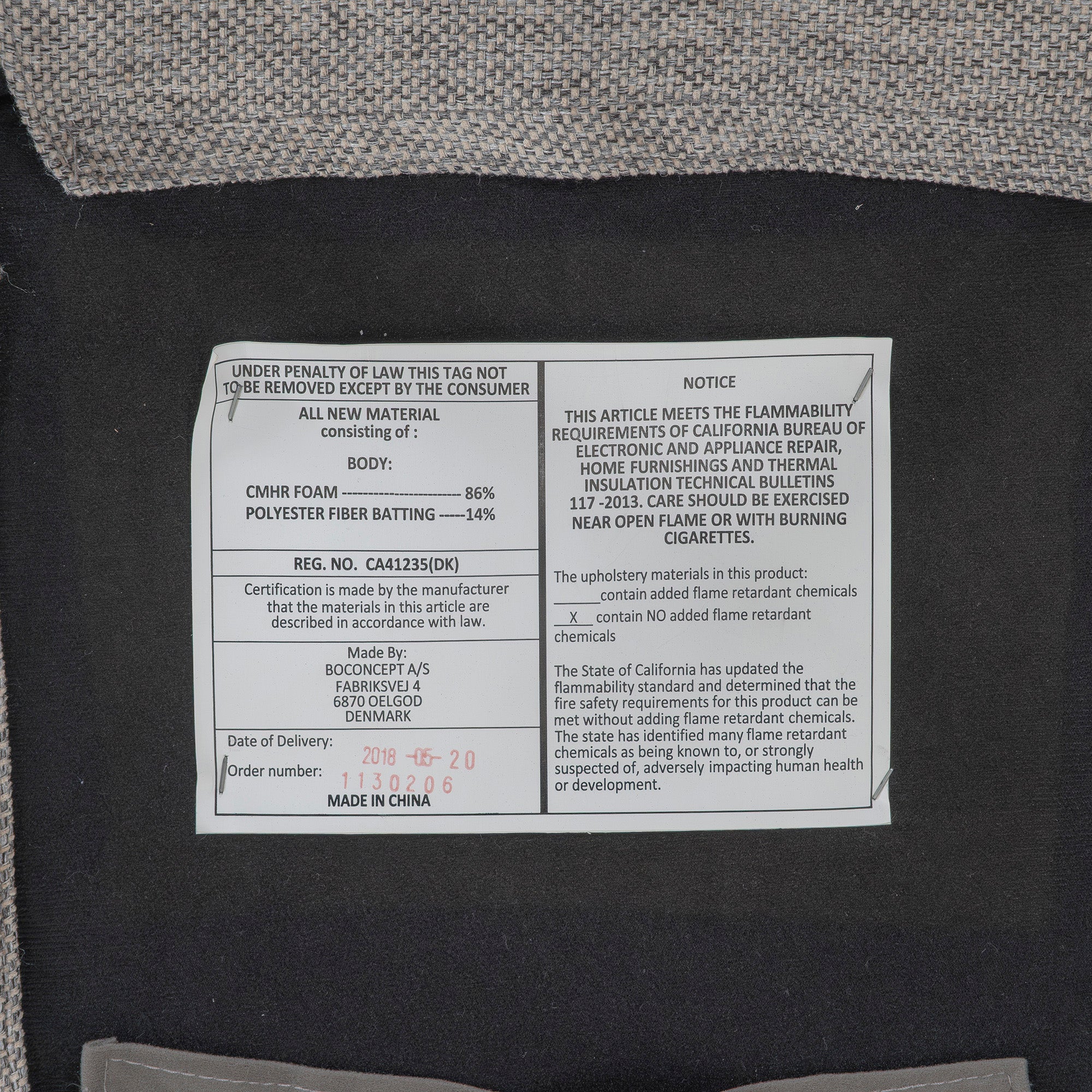 ダイニングチェア ボーコンセプト BoConcept NICO ニコ アームレスチェア グレー(2) ファブリック ステンレス脚 北欧モダン シンプルモダン