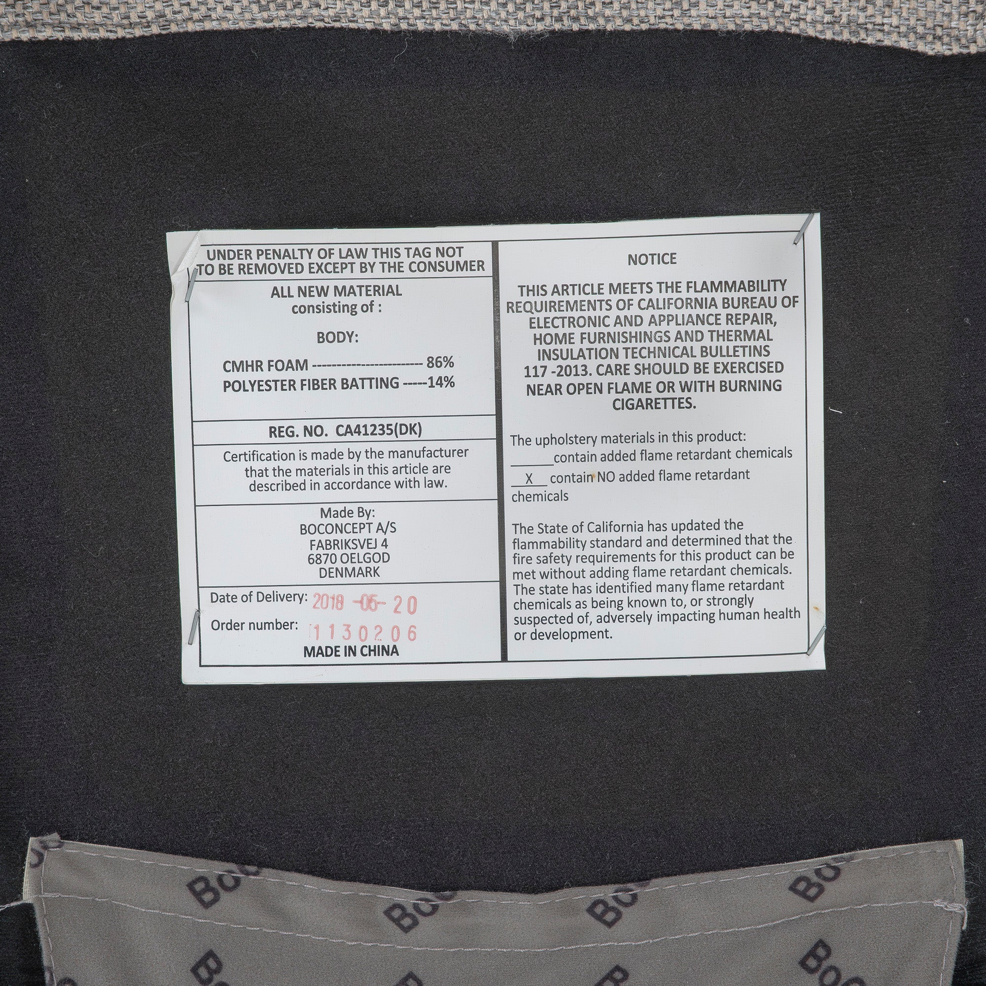 ダイニングチェア ボーコンセプト BoConcept NICO ニコ アームレスチェア グレー(4) ファブリック ステンレス脚 北欧モダン シンプルモダン