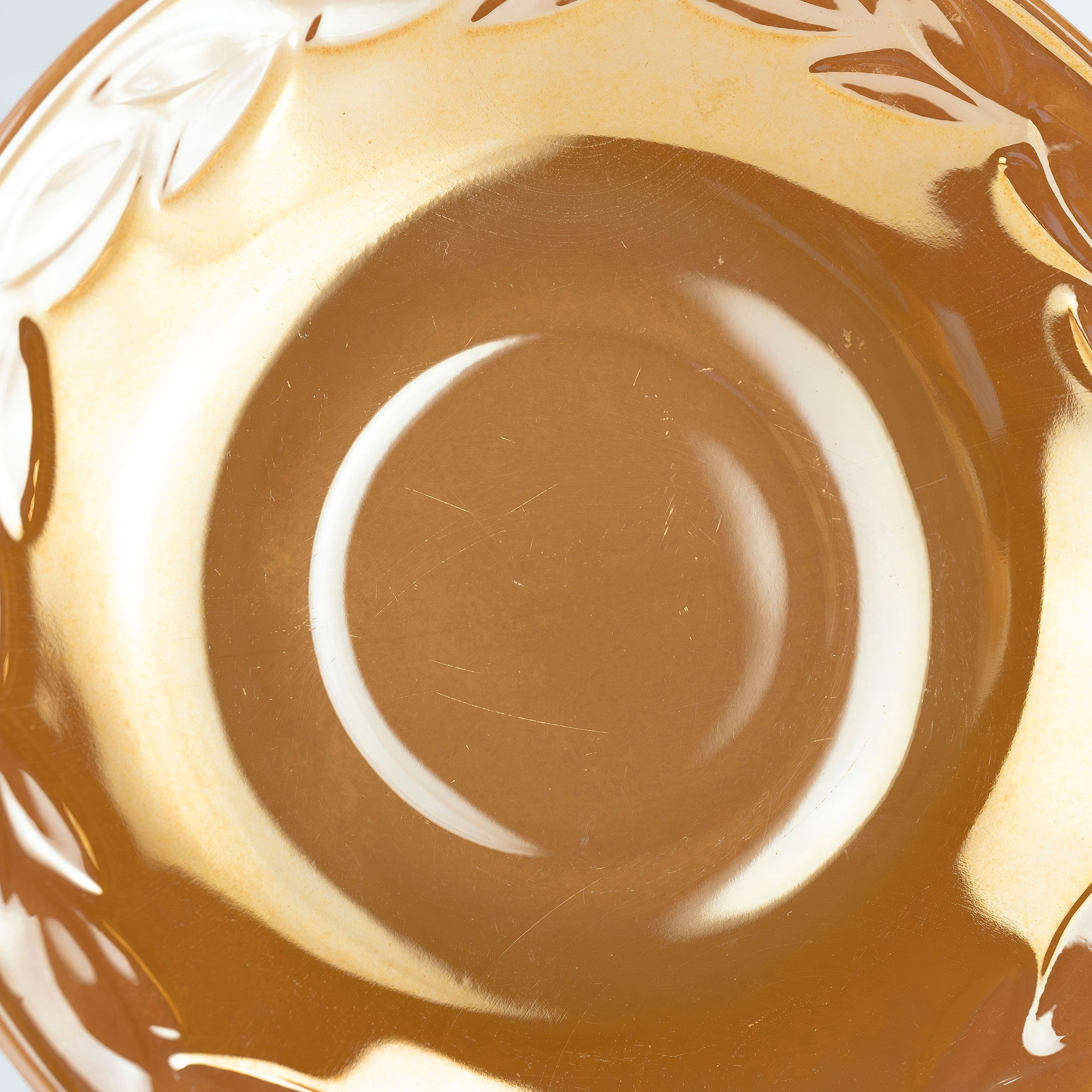 ファイヤーキング Fire-King ピーチラスター ローレル カップ＆ソーサー ミルクガラス 1950～60年代 アメリカ製【ヴィンテージ】