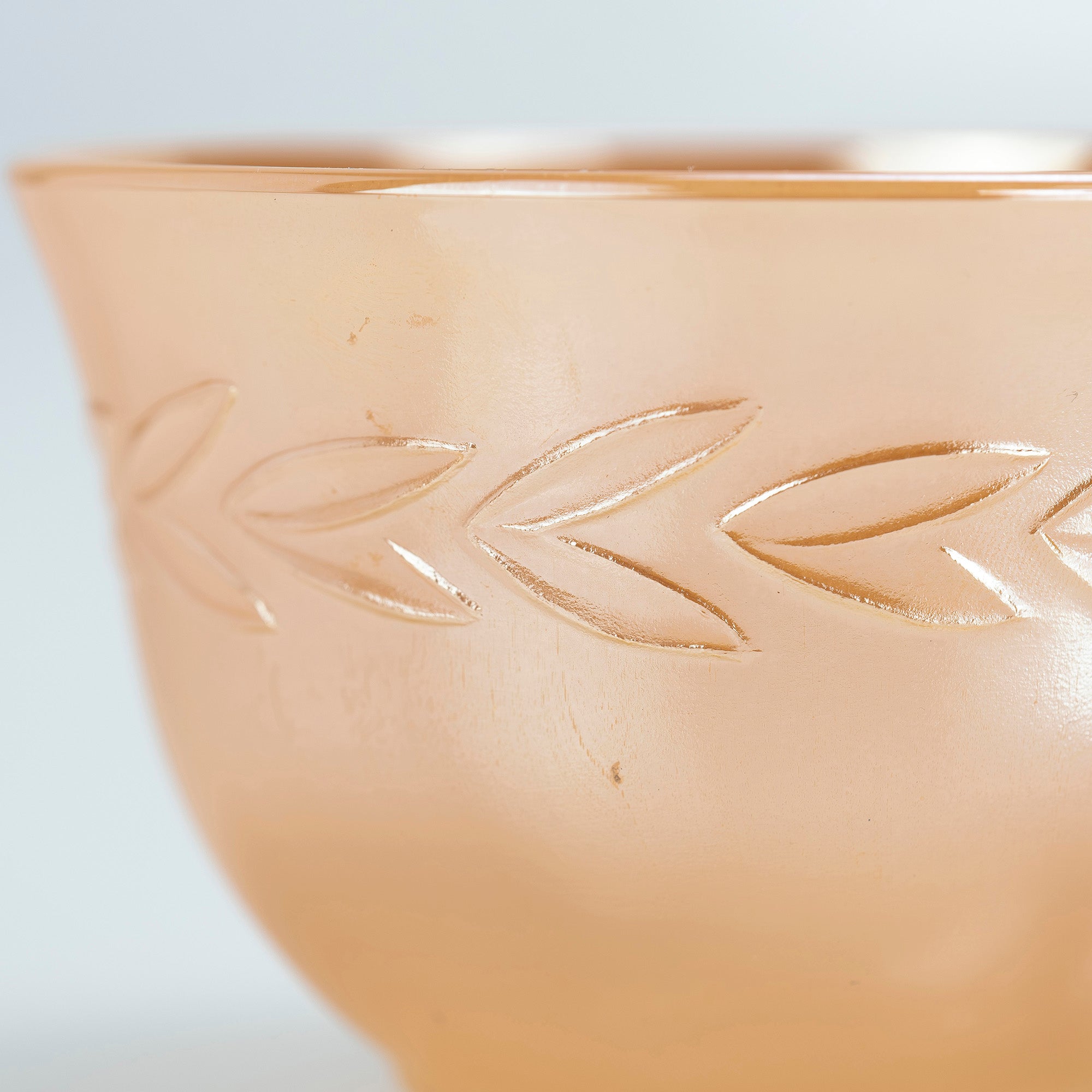 ファイヤーキング Fire-King ピーチラスター ローレル カップ＆ソーサー ミルクガラス 1950～60年代 アメリカ製【ヴィンテージ】