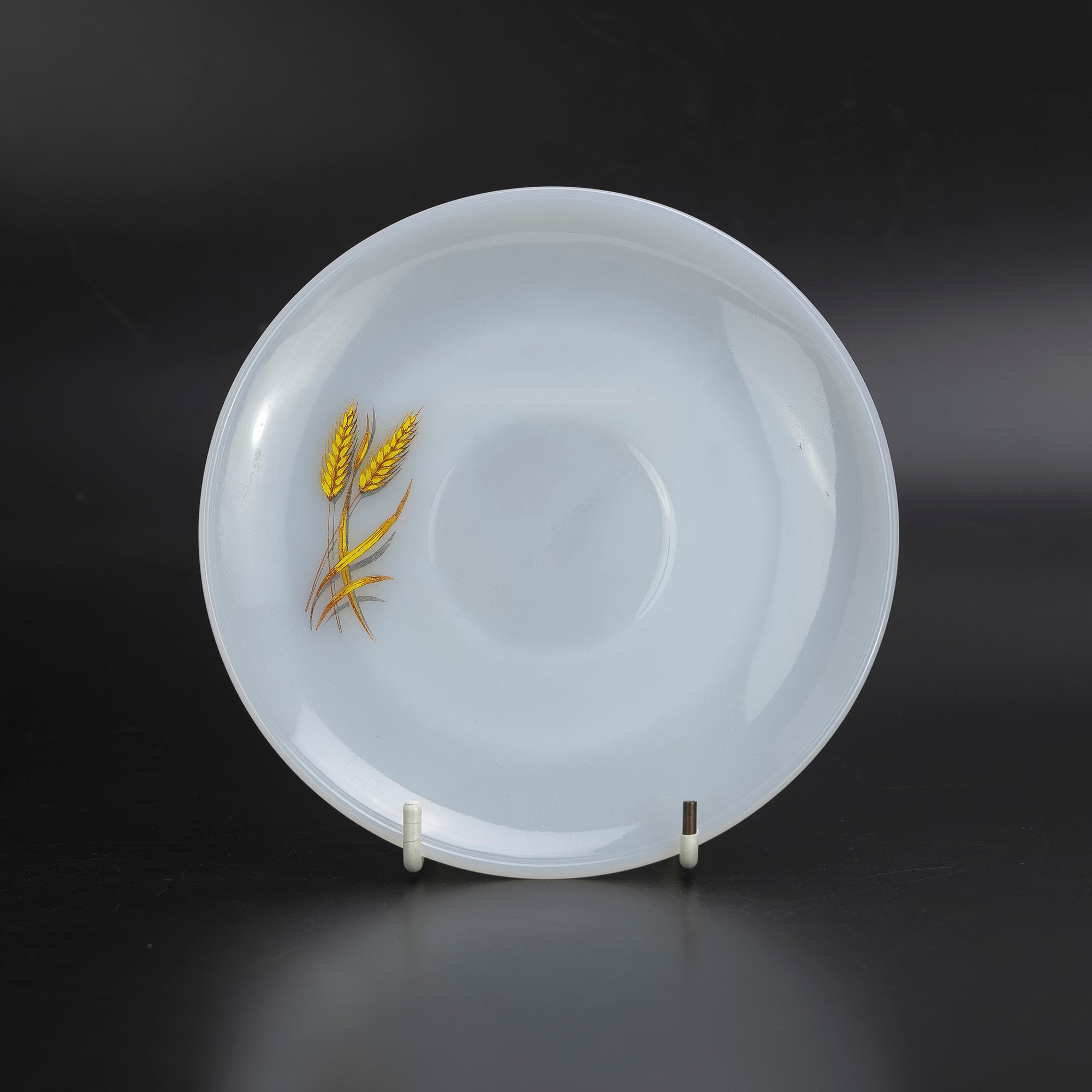 ファイヤーキング  ウィート Fire-King Wheat カップ＆ソーサー ミルクガラス 1950～60年代 アメリカ製【ヴィンテージ】