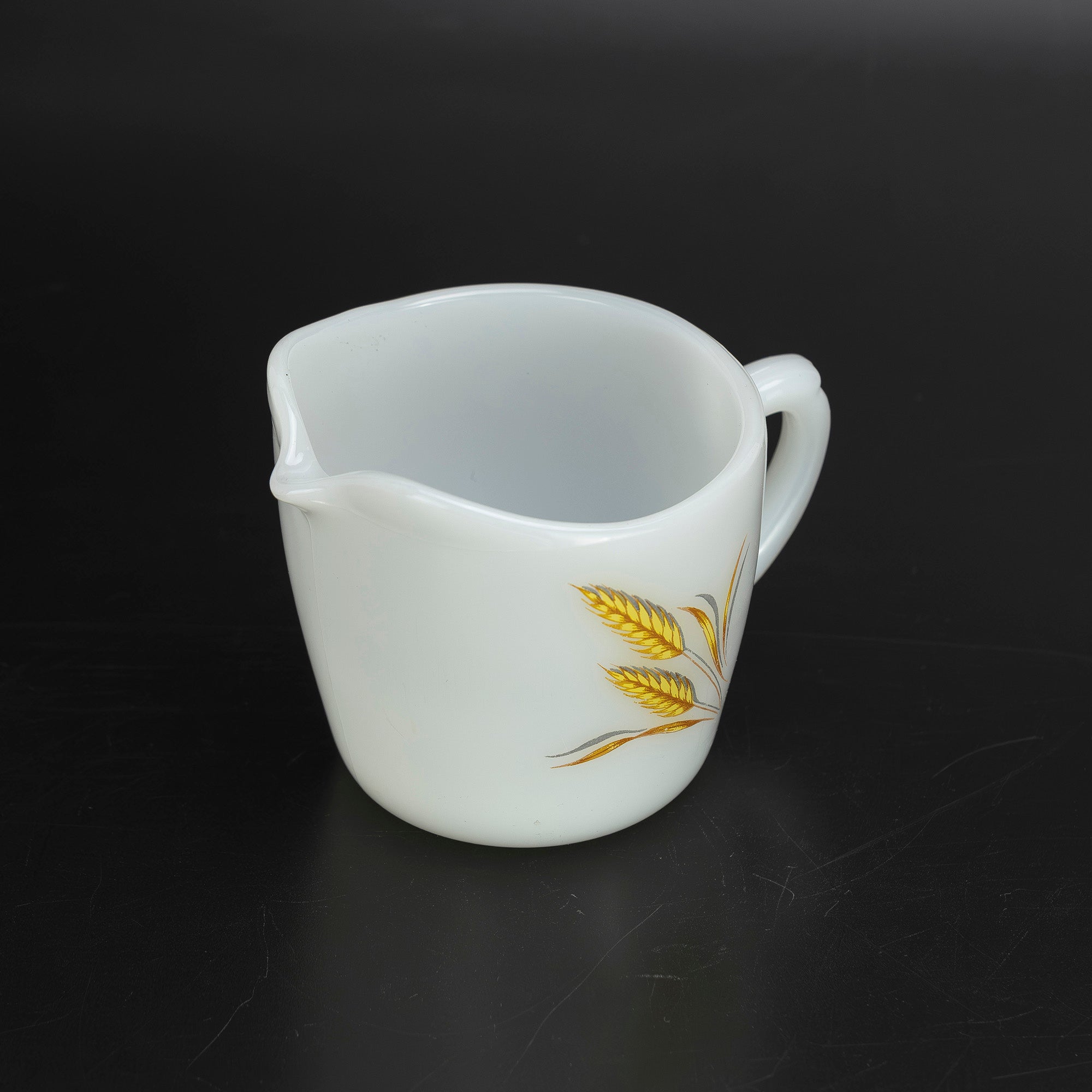 ファイヤーキング  ウィート Fire-King Wheat クリーマー ミルクジャグ ミルクガラス 1950～60年代 アメリカ製【ヴィンテージ】