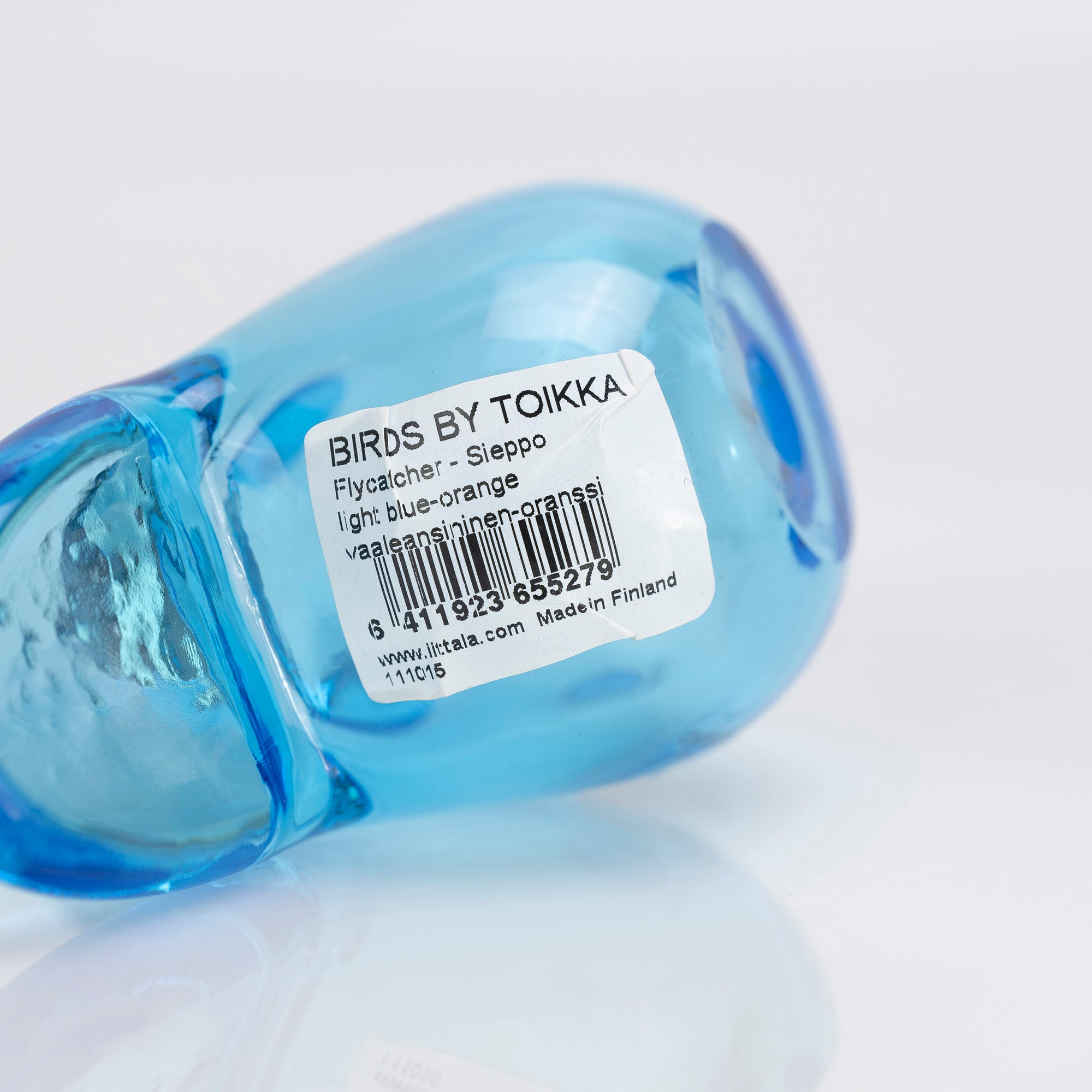 イッタラ バード バイ トイッカ シエッポ ライトブルー×オレンジ 北欧 ガラスオブジェ iittala Birds by Toikka【箱付】