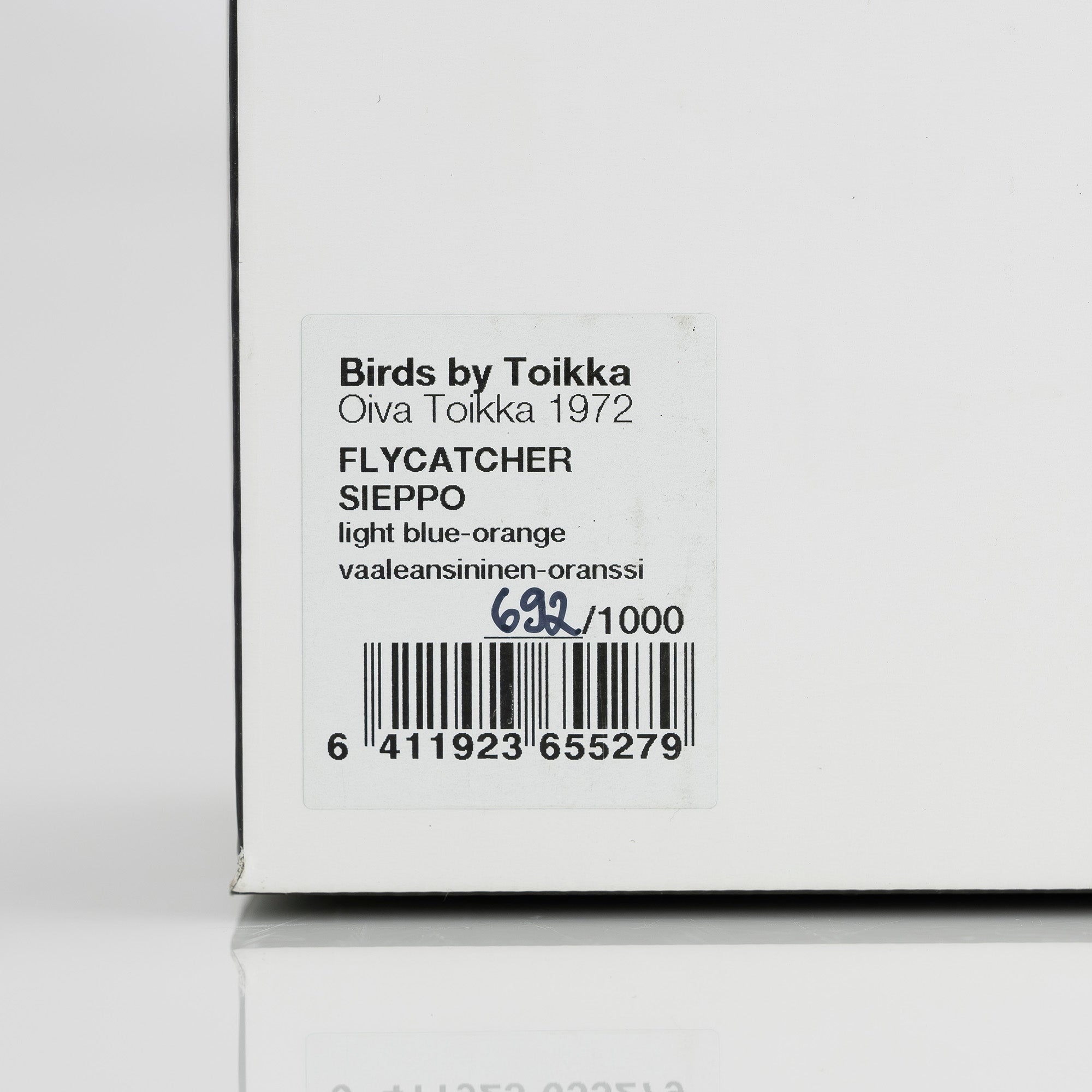 イッタラ バード バイ トイッカ シエッポ ライトブルー×オレンジ 北欧 ガラスオブジェ iittala Birds by Toikka【箱付】