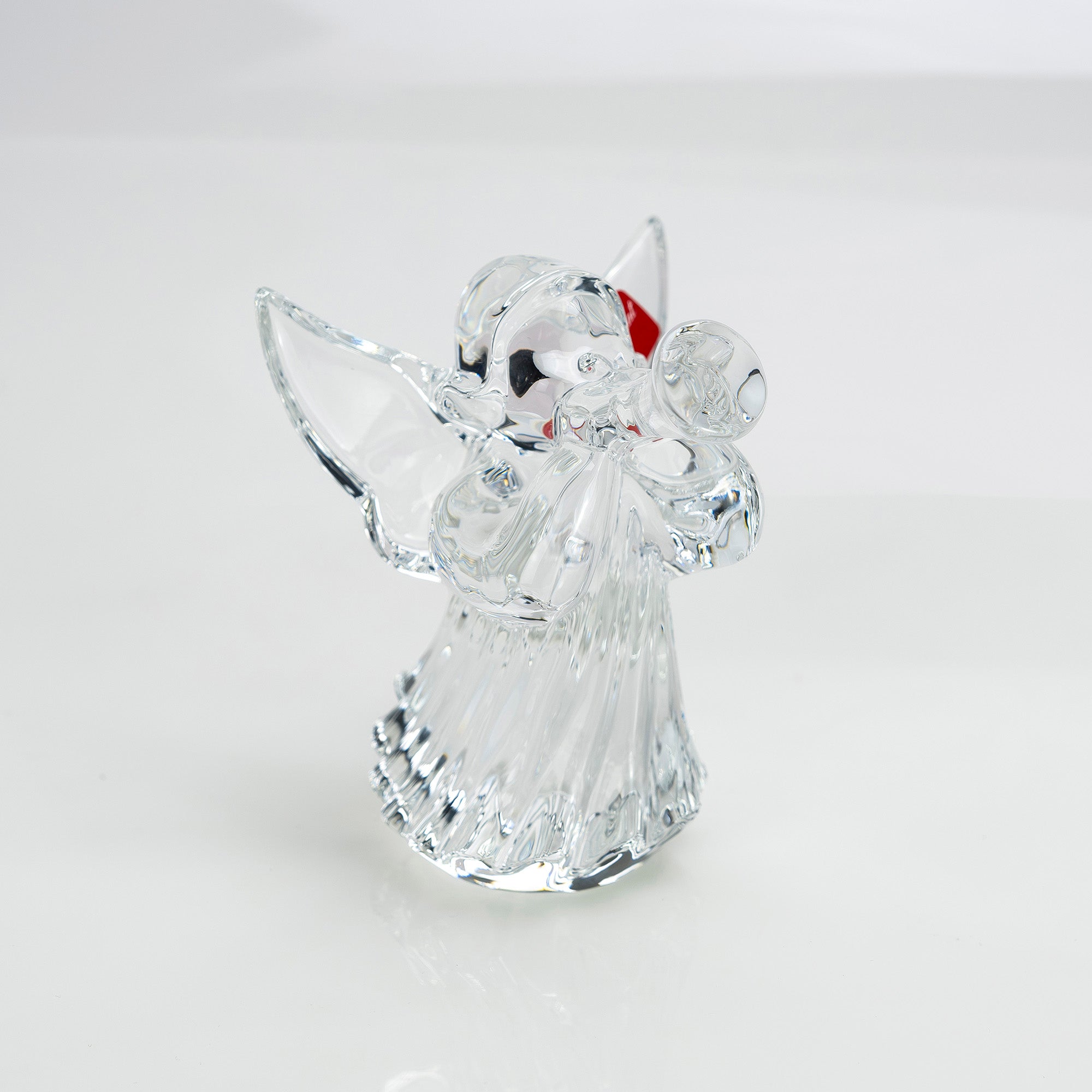バカラ Baccarat クリスタル 置物 ラッパを吹く天使 エンジェル オブジェ ガラス 工芸品 【箱付】