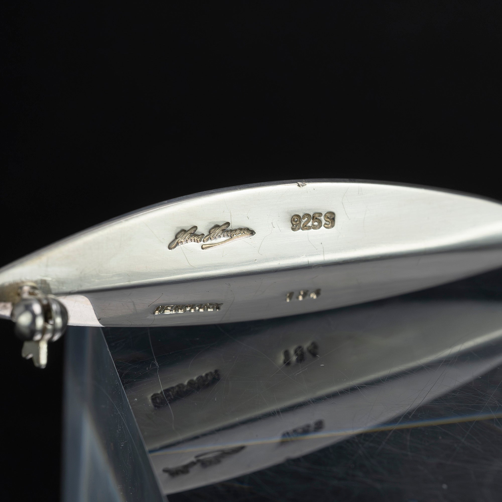 ハンス・ハンセン Hans Hansen No.134 リーフブローチ シルバー925 デンマーク製 北欧ヴィンテージ アートジュエリー